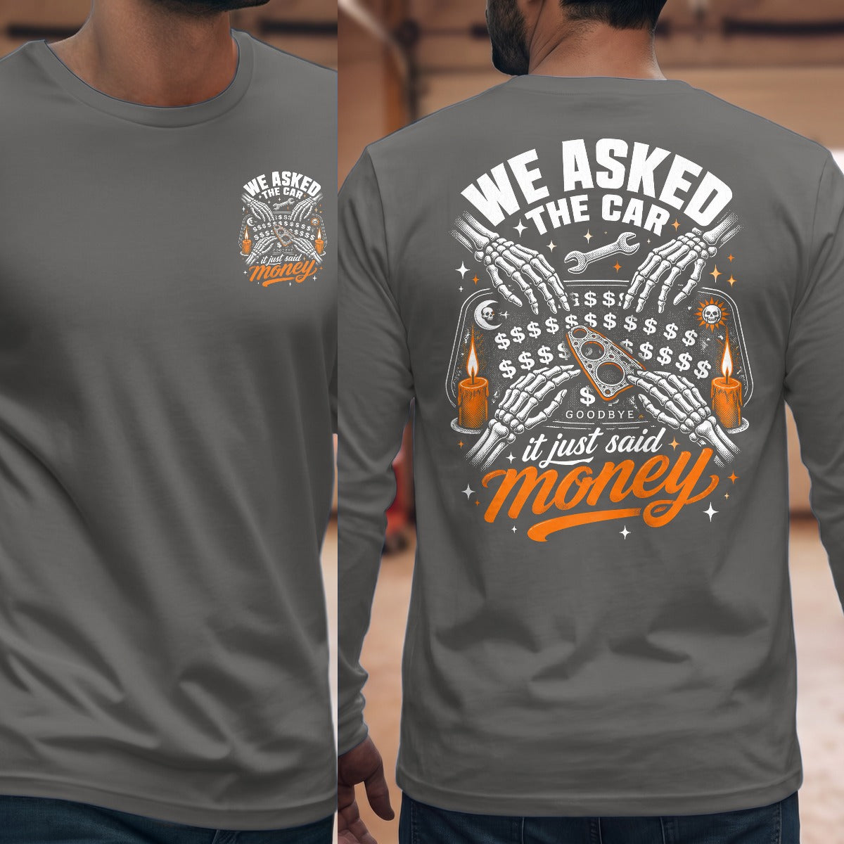Graphite Heather | Front & Back