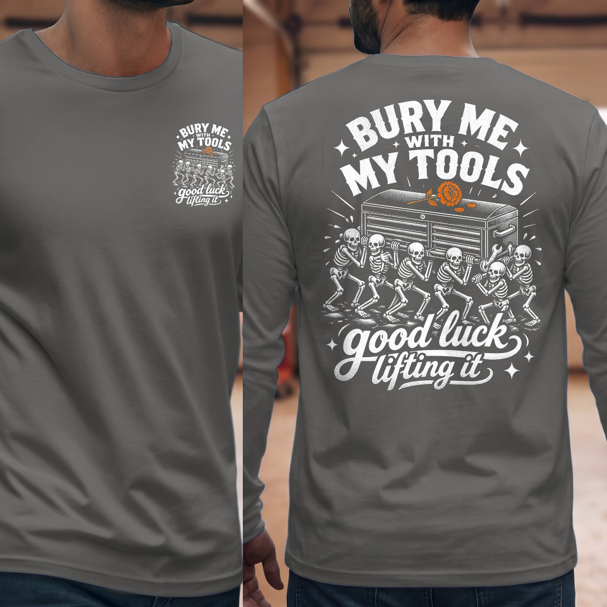 Graphite Heather | Front & Back
