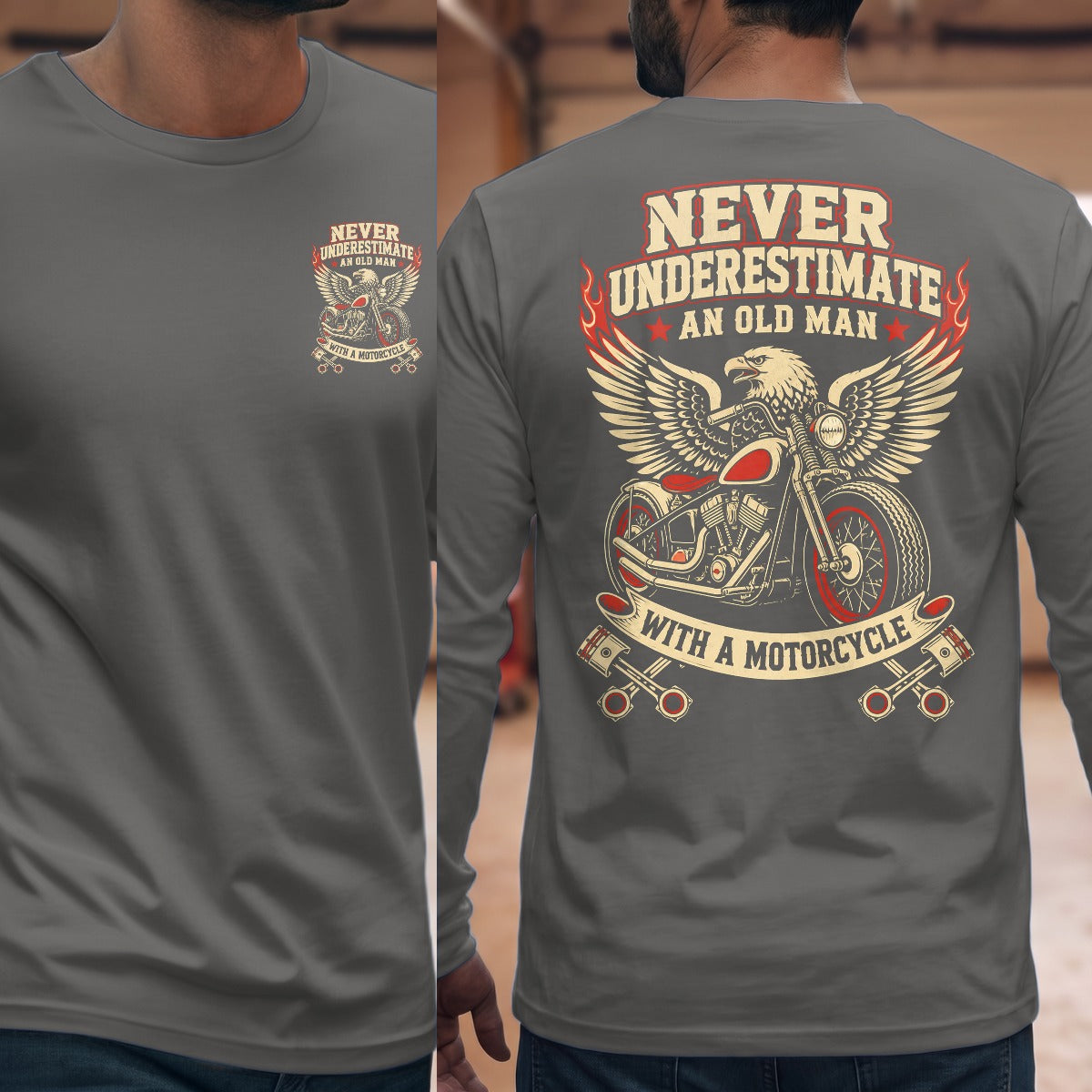 Graphite Heather | Front & Back