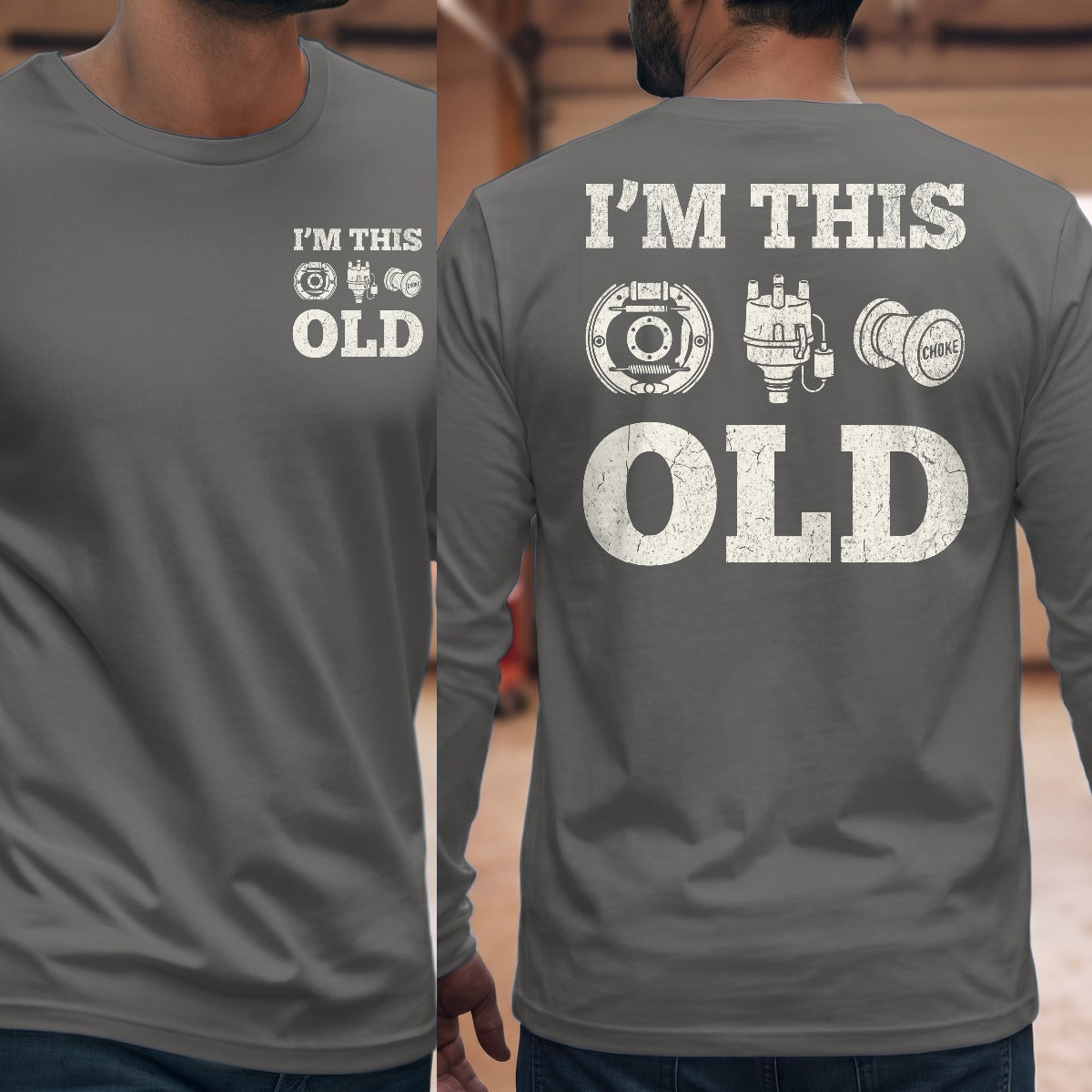 Graphite Heather | Front & Back