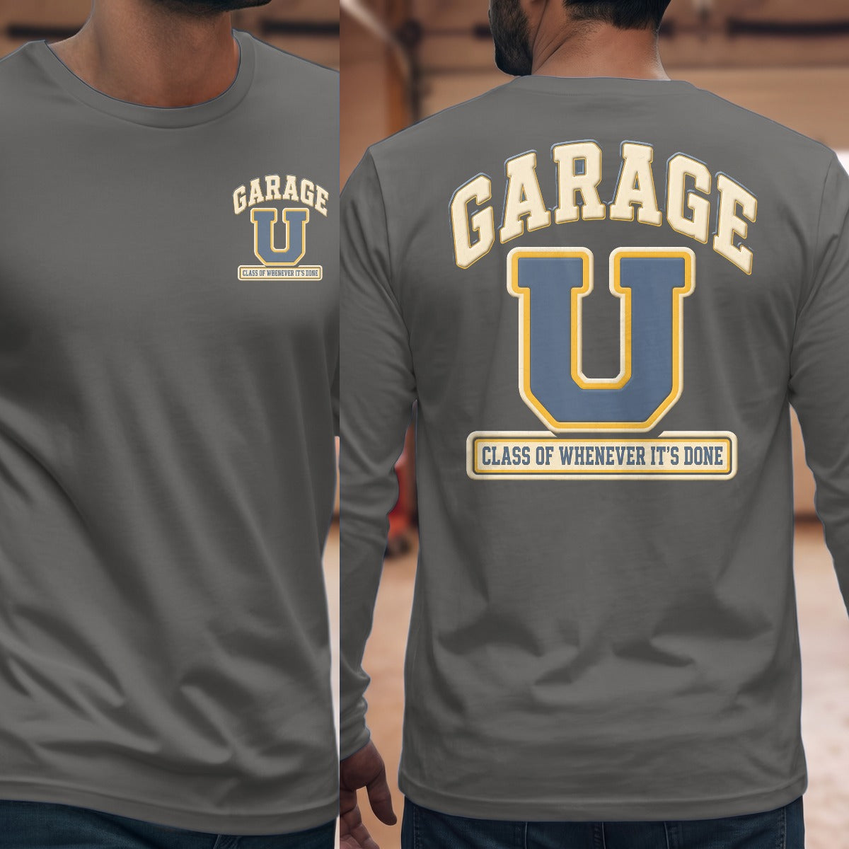 Graphite Heather | Front & Back