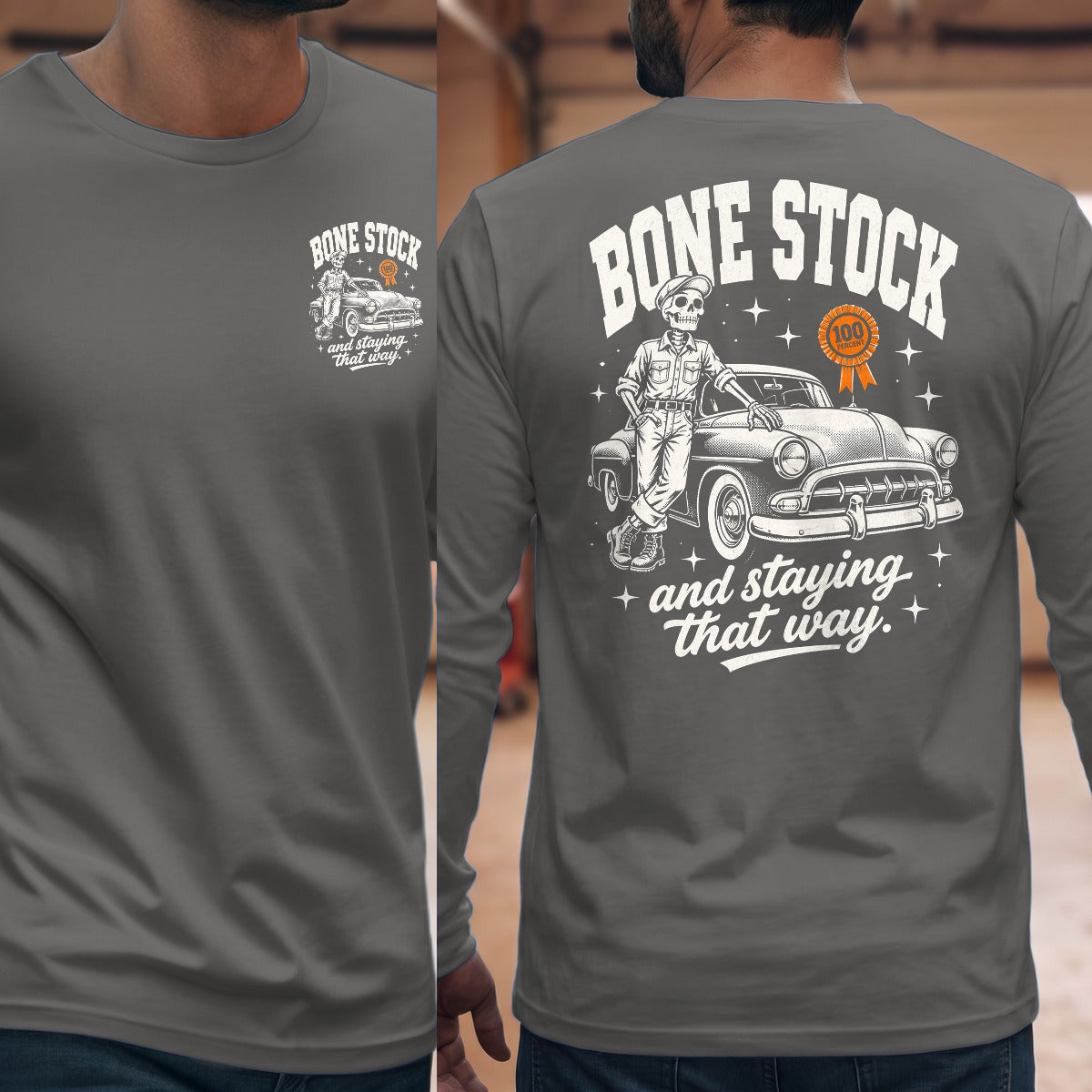 Graphite Heather | Front & Back