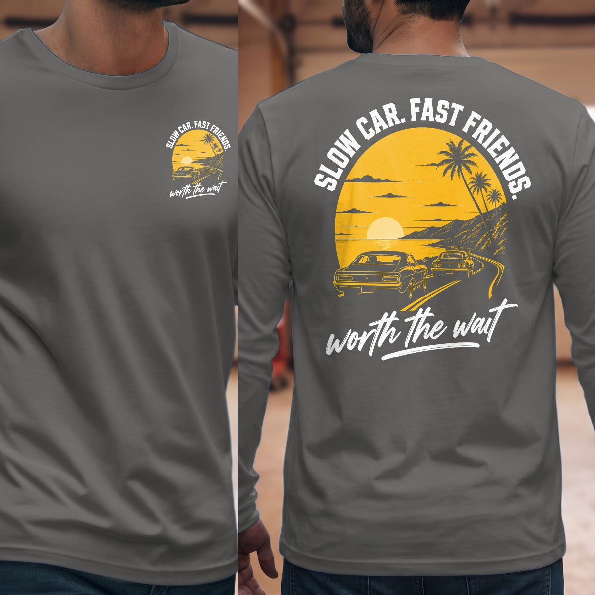 Graphite Heather | Front & Back
