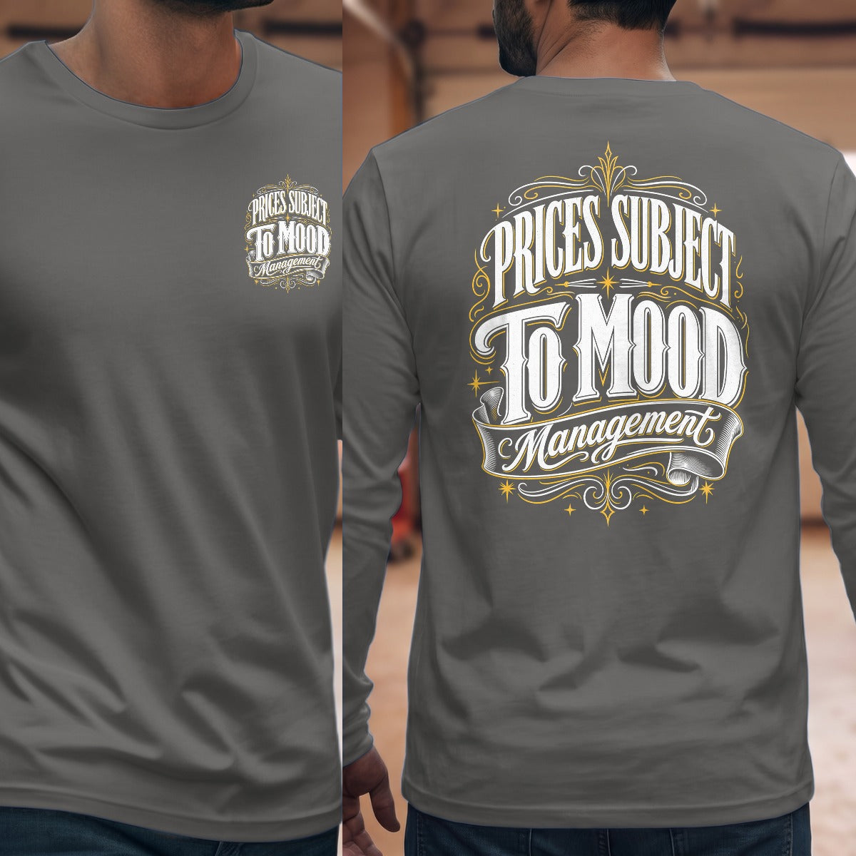 Graphite Heather | Front & Back