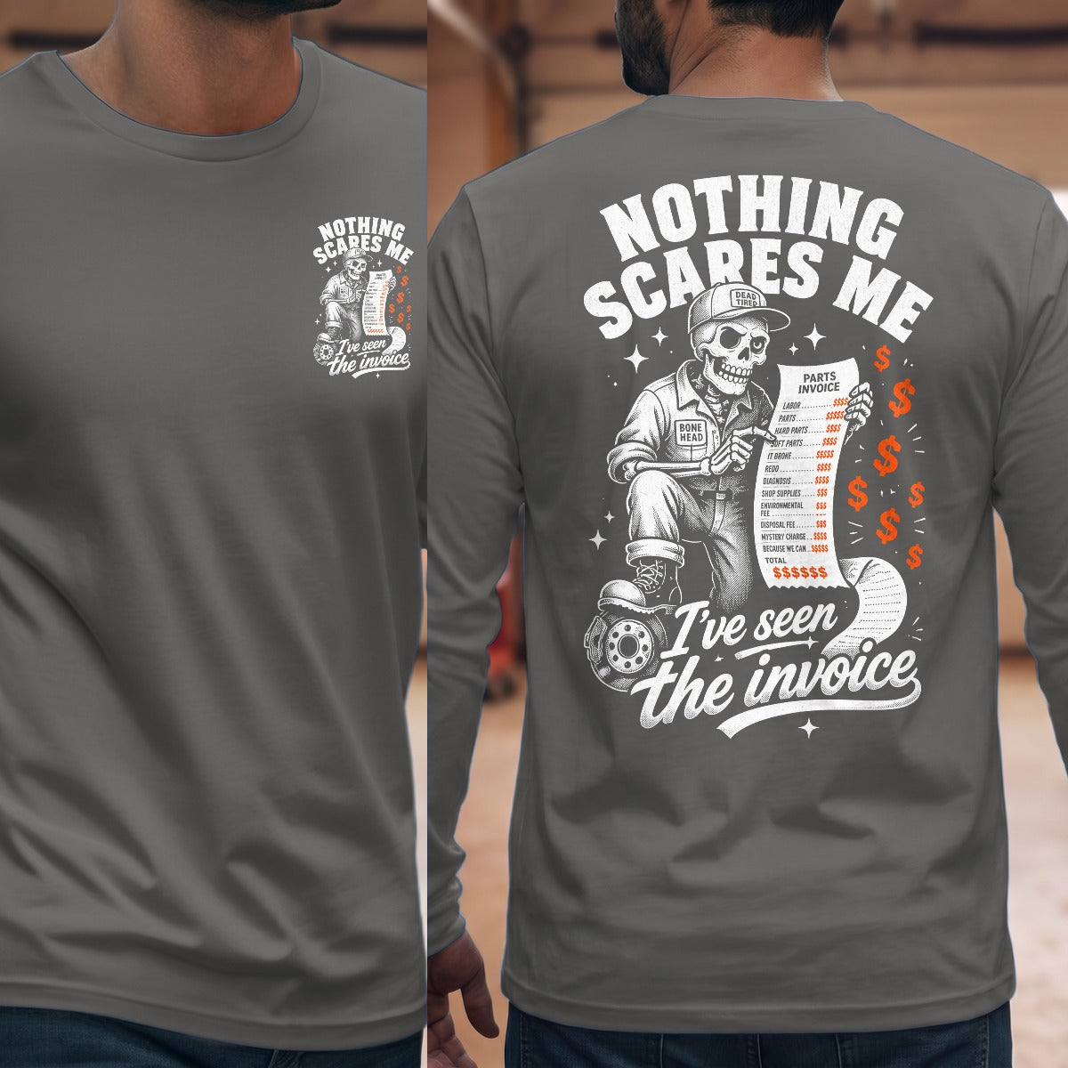 Graphite Heather | Front & Back