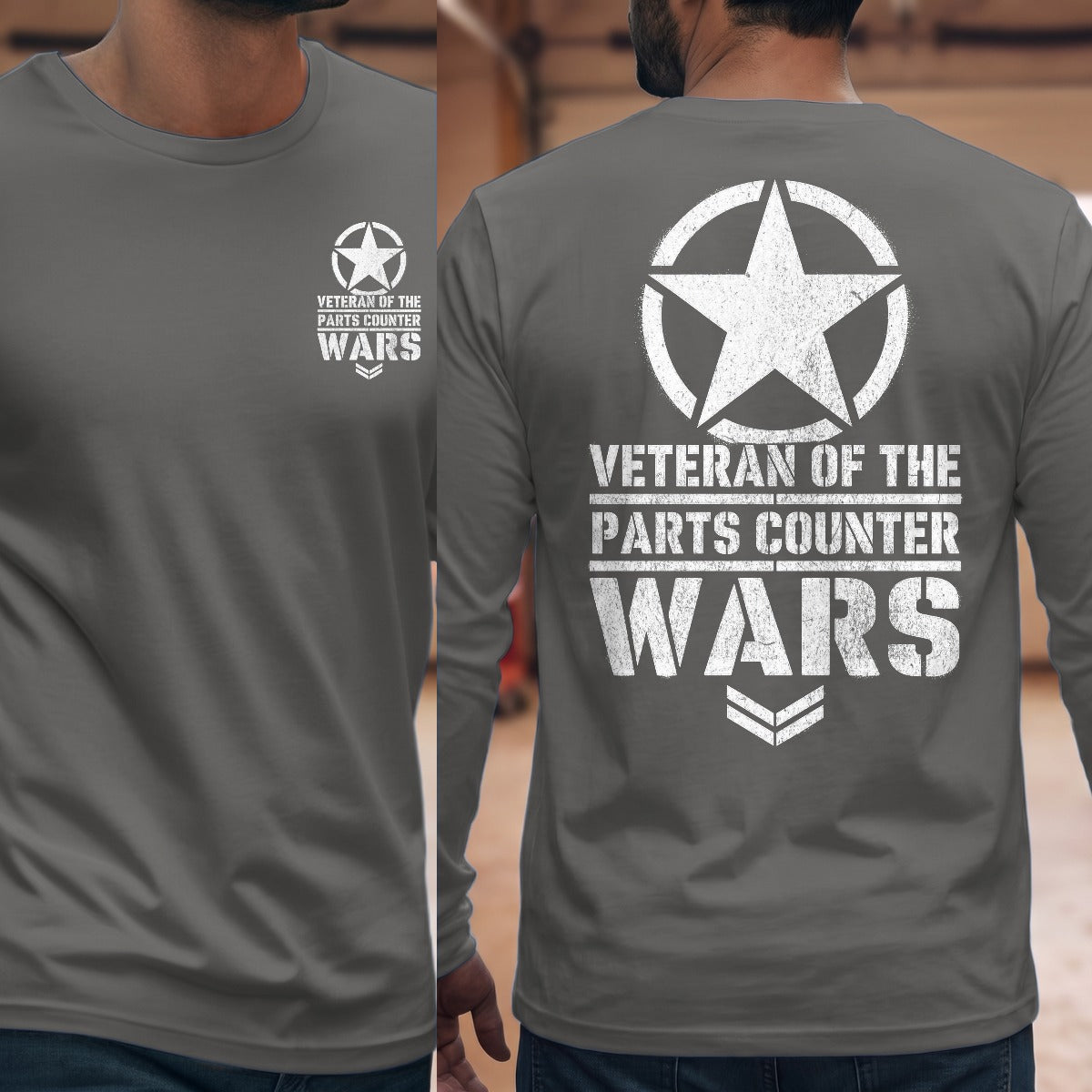 Graphite Heather | Front & Back