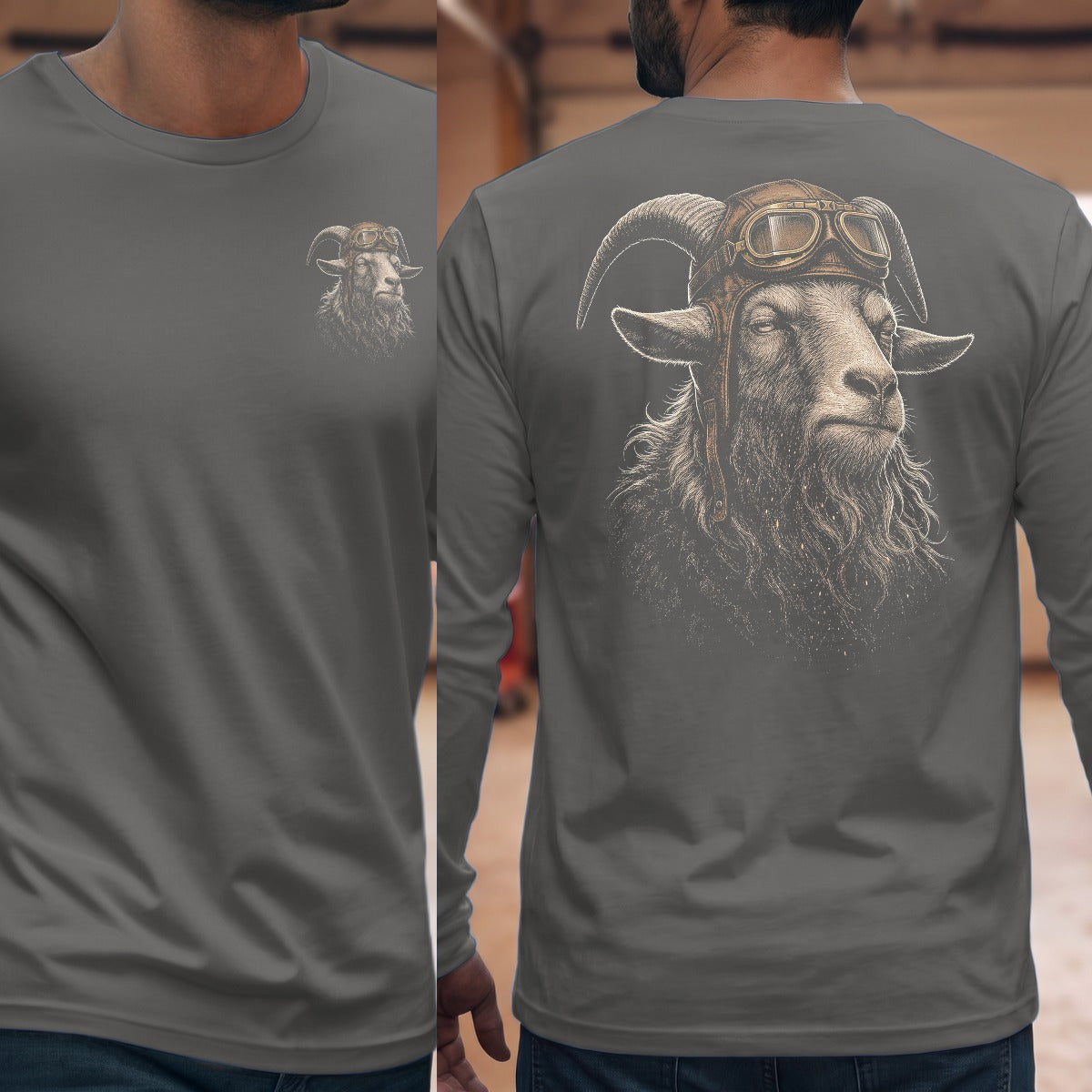 Graphite Heather | Front & Back
