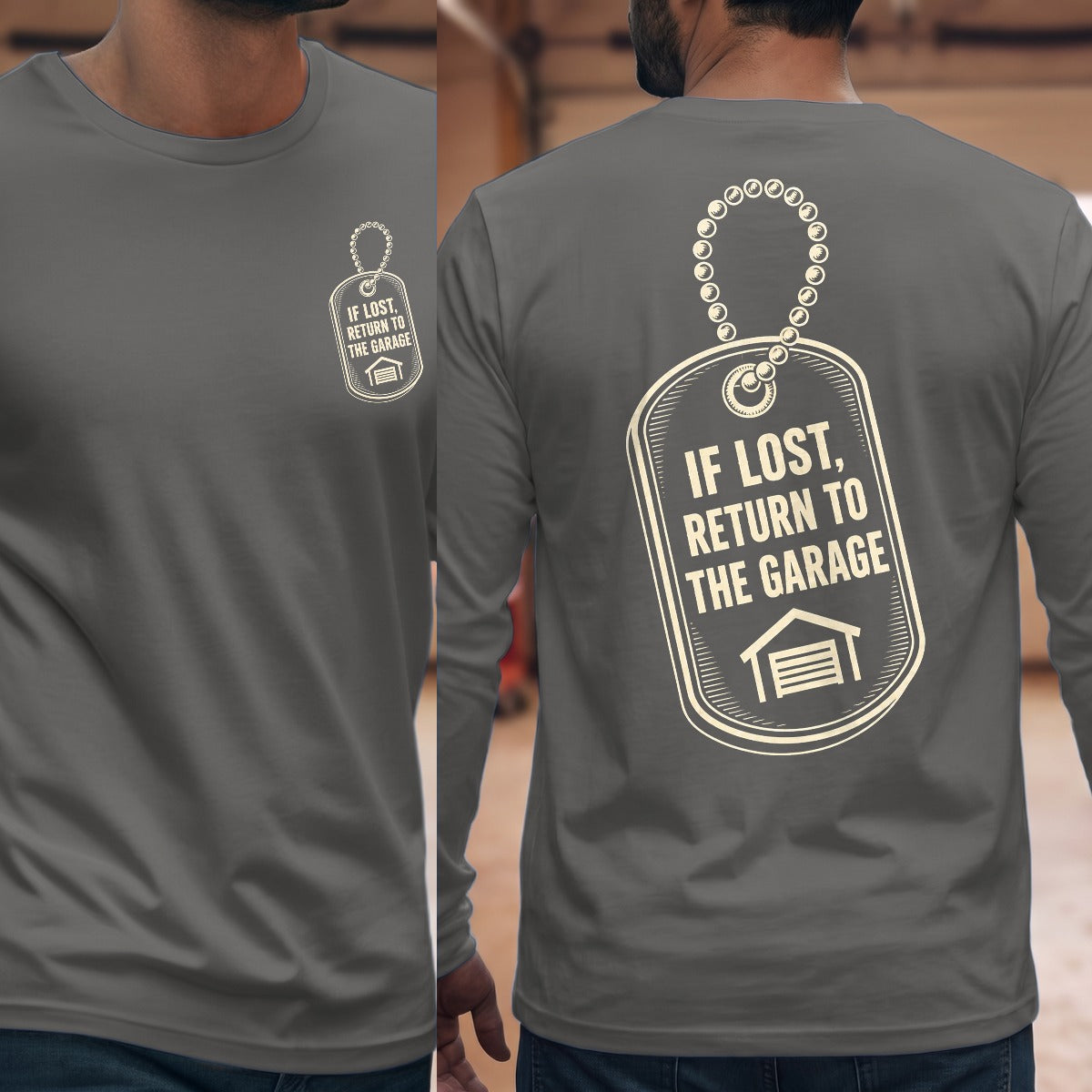 Graphite Heather | Front & Back