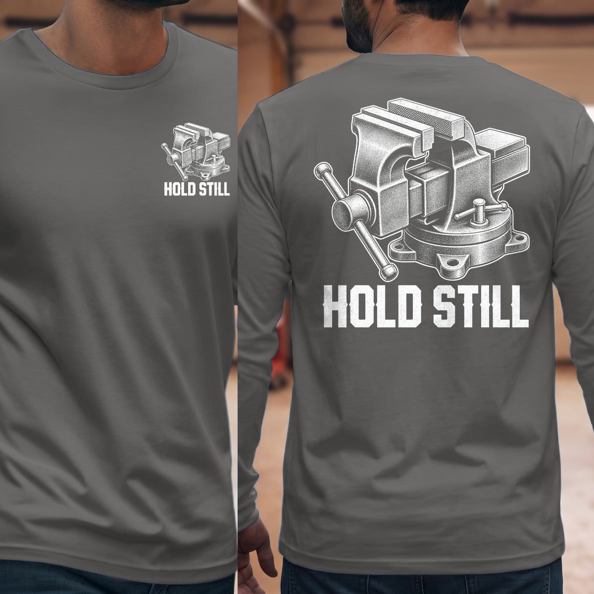 Graphite Heather | Front & Back