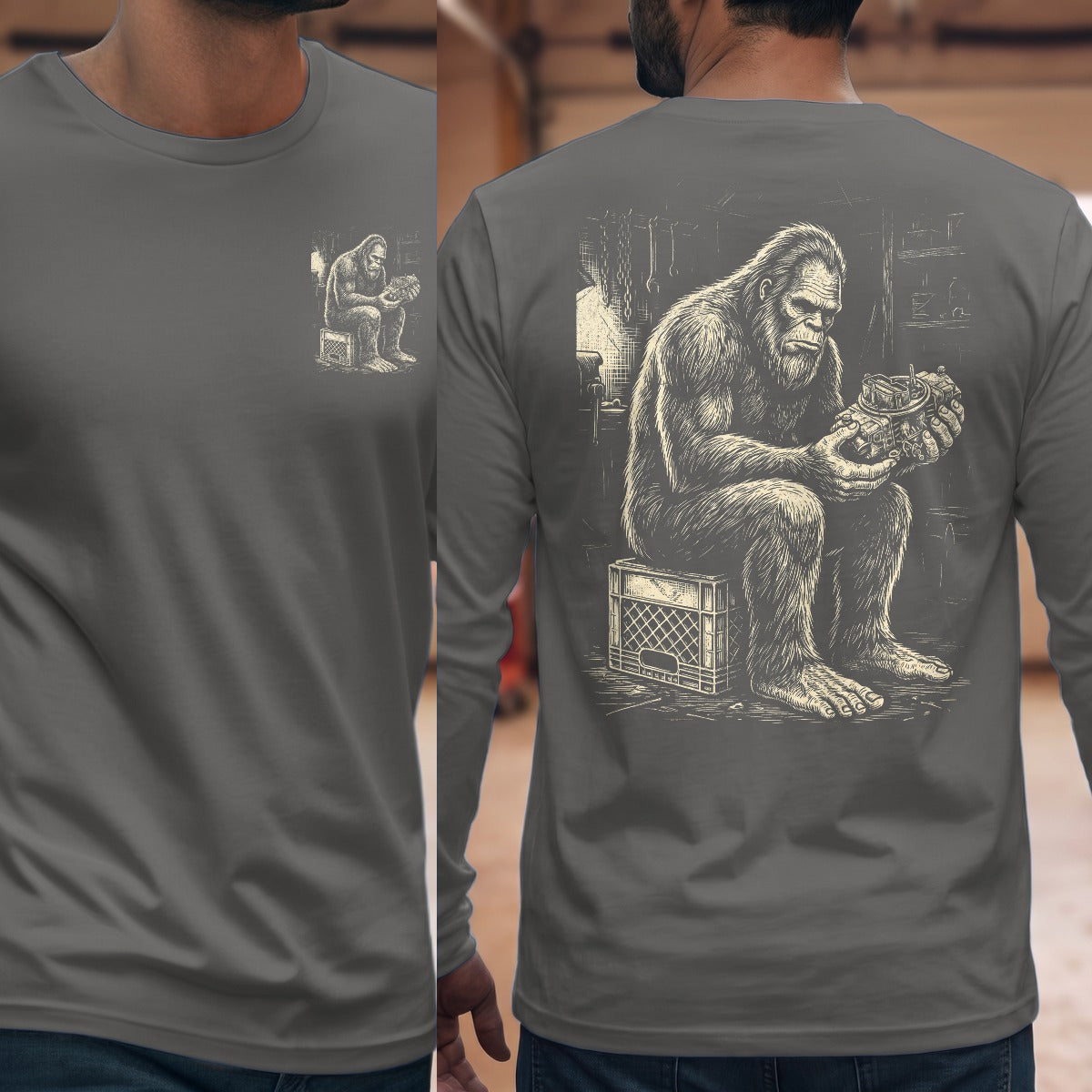 Graphite Heather | Front & Back