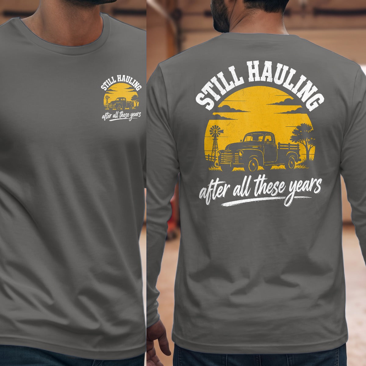 Graphite Heather | Front & Back