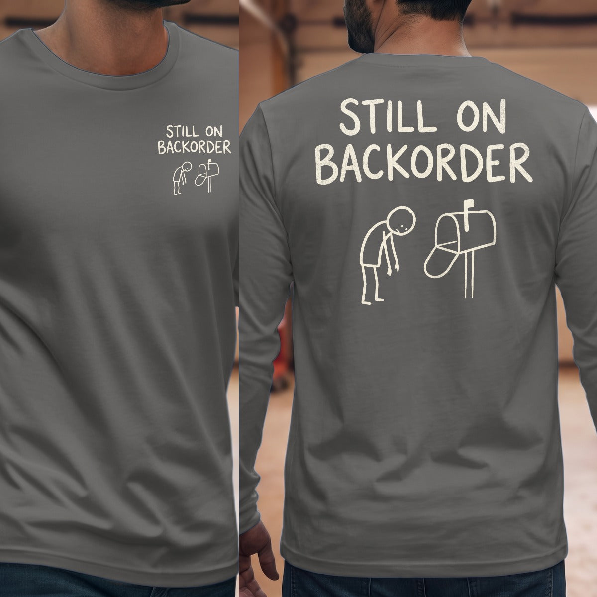Graphite Heather | Front & Back