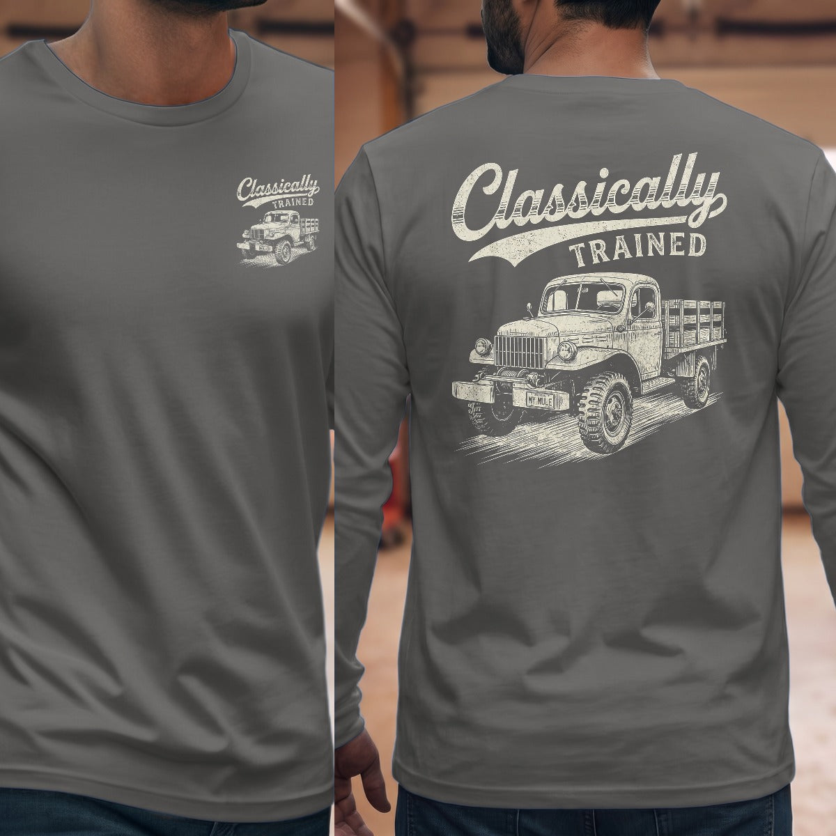 Graphite Heather | Front & Back