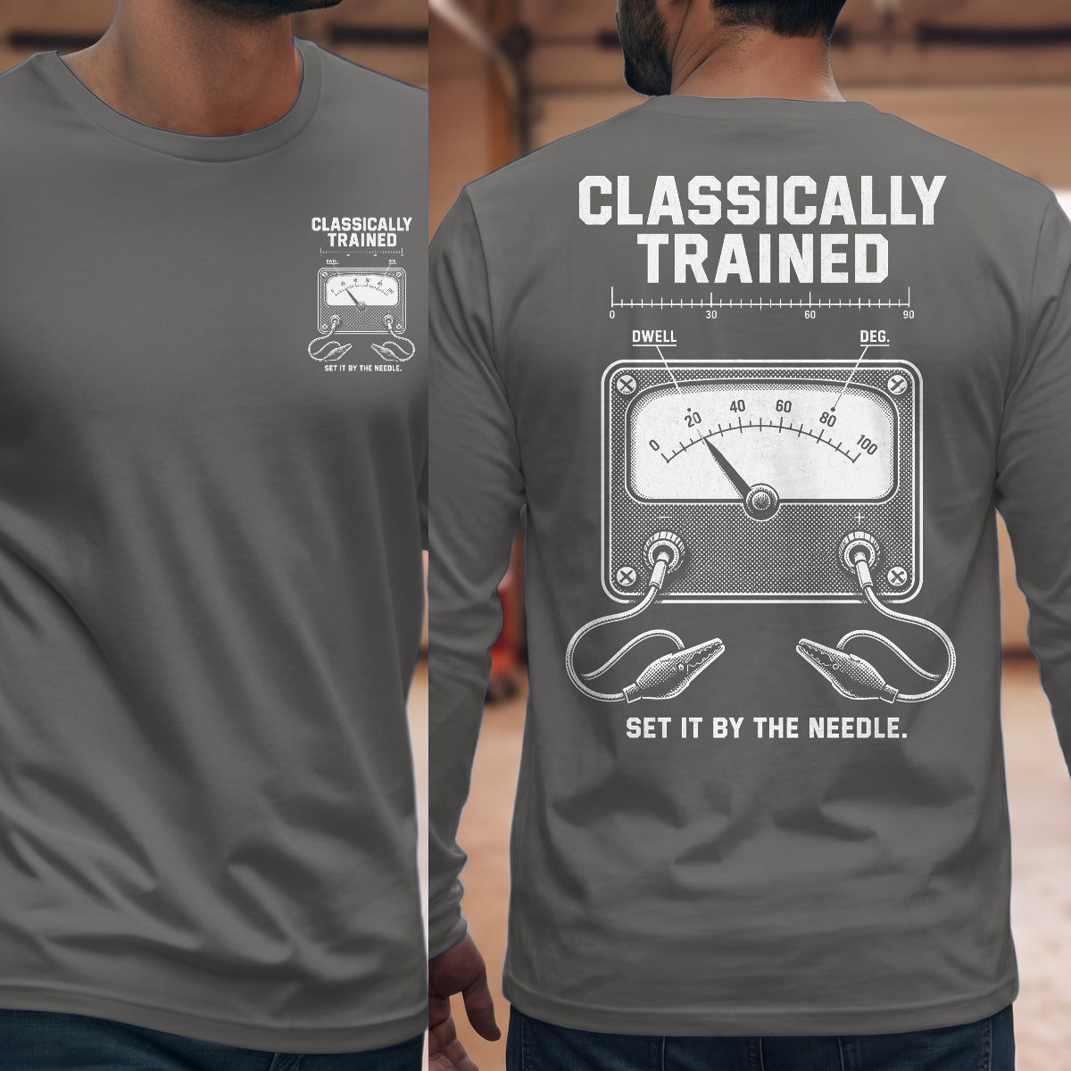 Graphite Heather | Front & Back