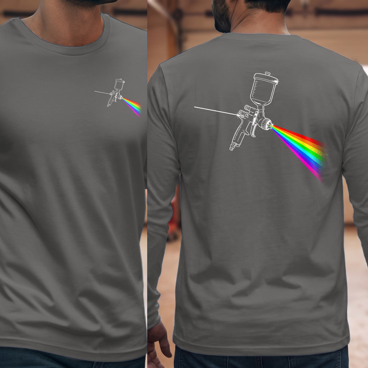 Graphite Heather | Front & Back