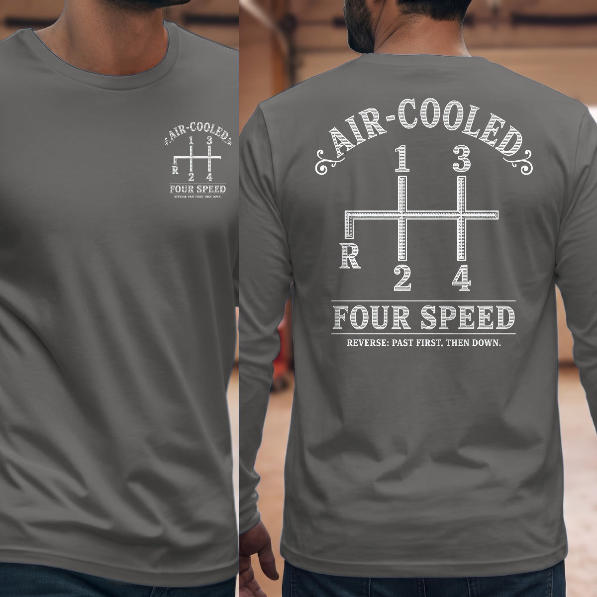 Graphite Heather | Front & Back