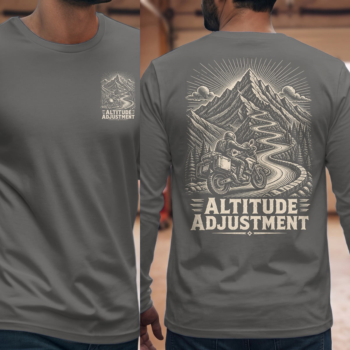 Graphite Heather | Front & Back