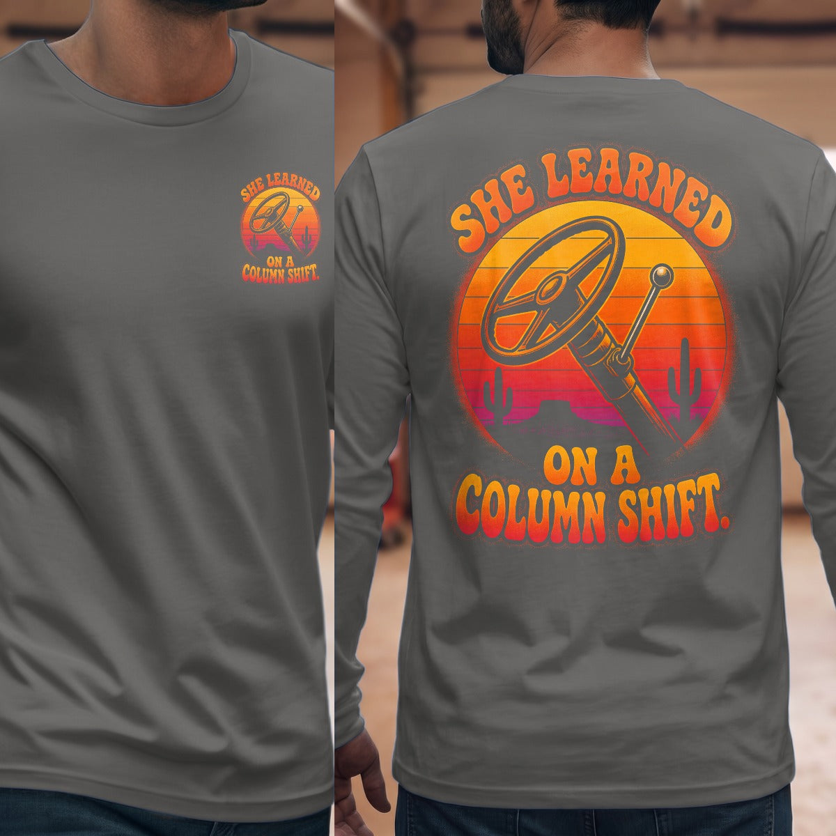 Graphite Heather | Front & Back