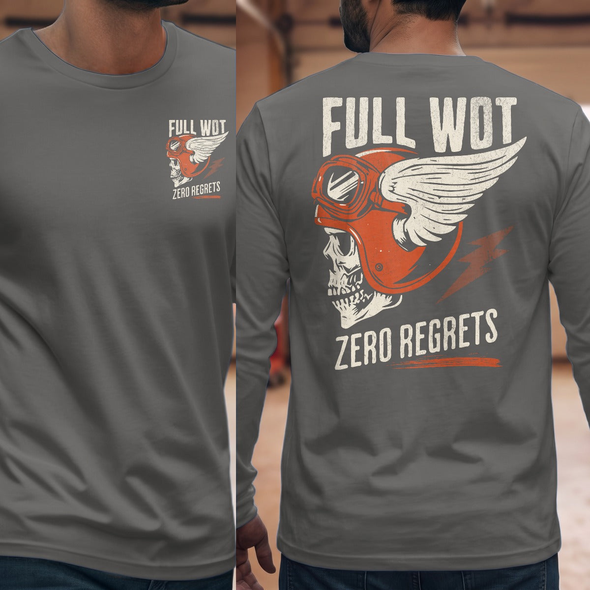 Graphite Heather | Front & Back