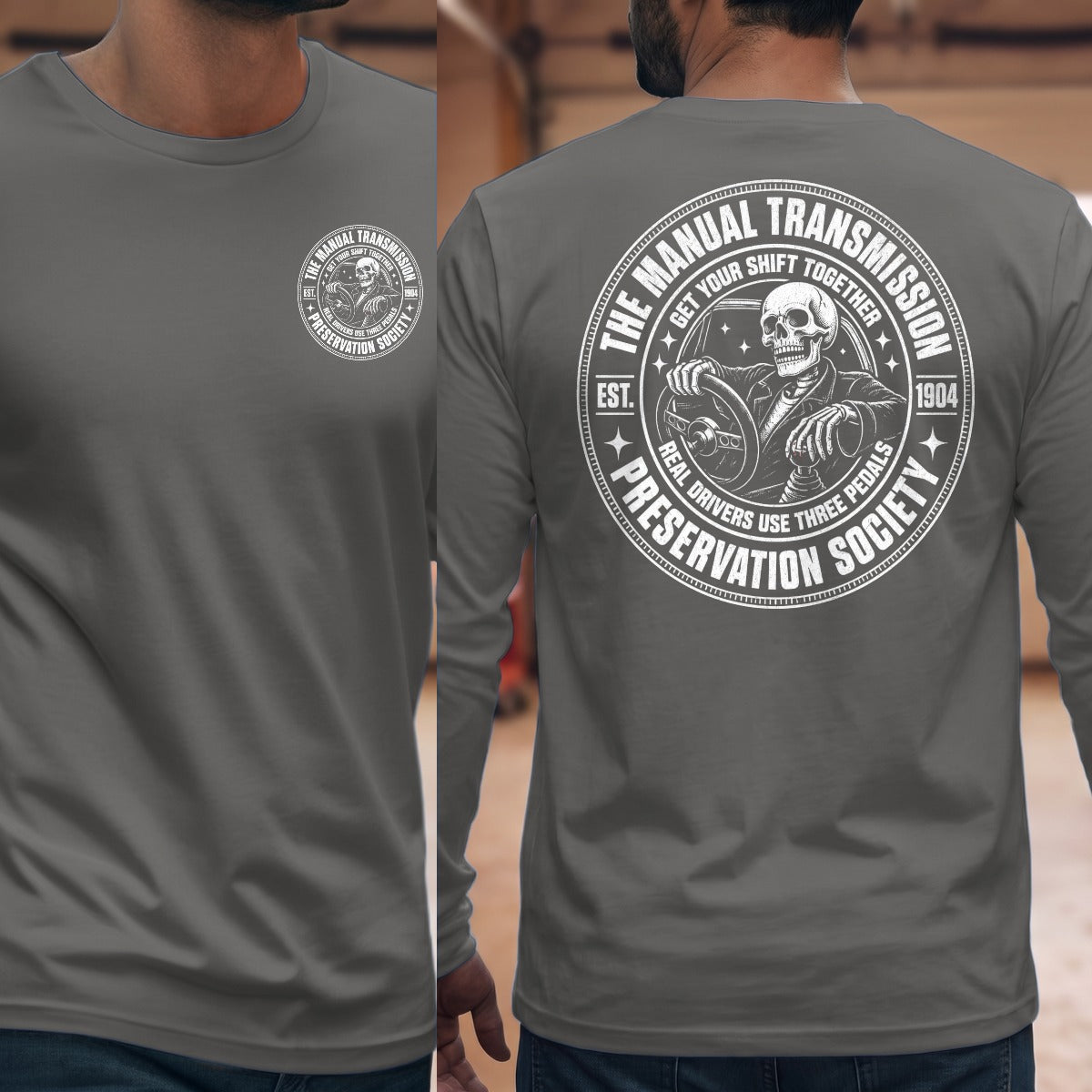 Graphite Heather | Front & Back