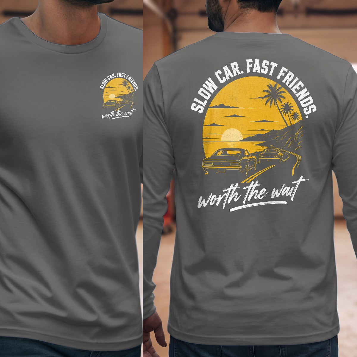 Graphite Heather | Front & Back