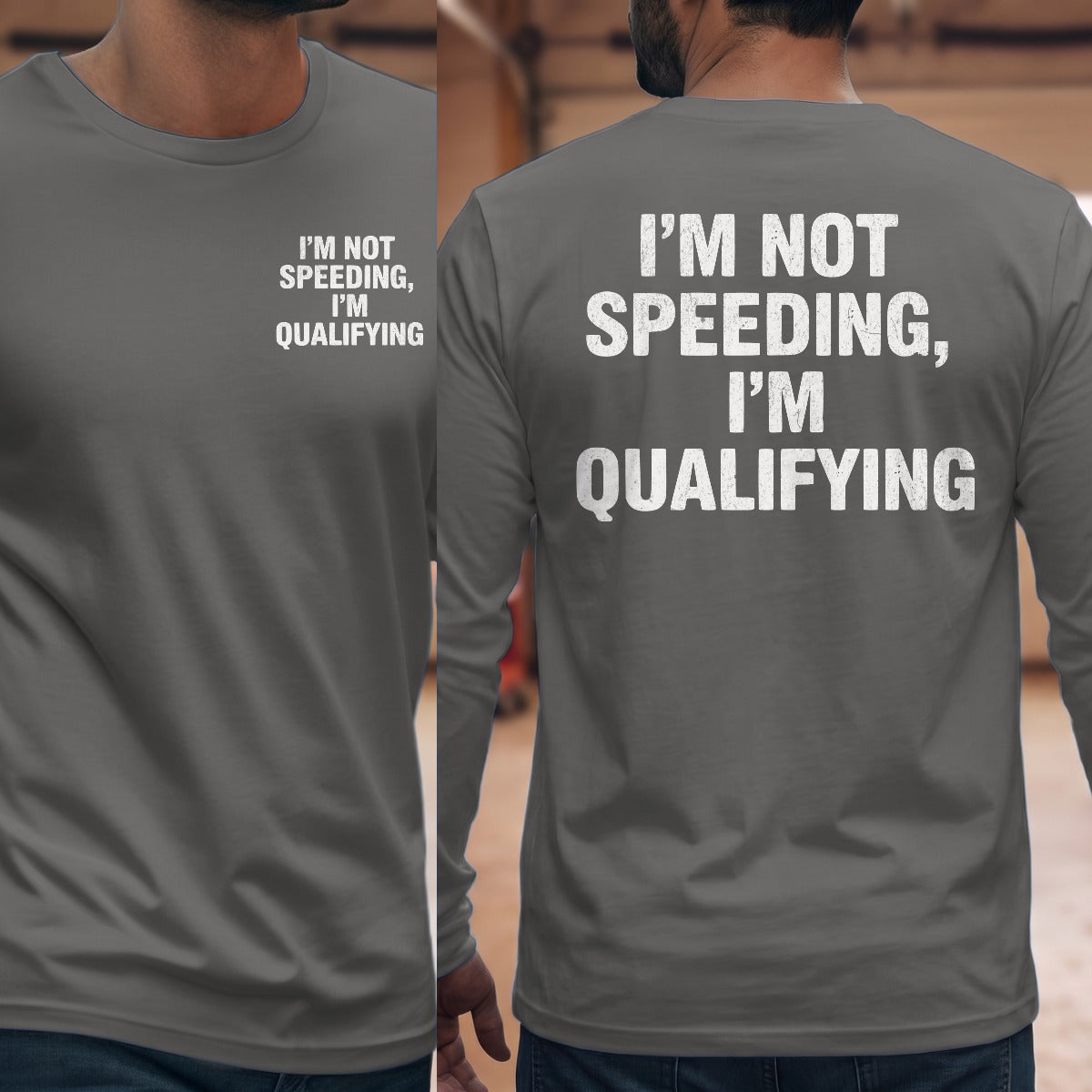 Graphite Heather | Front & Back