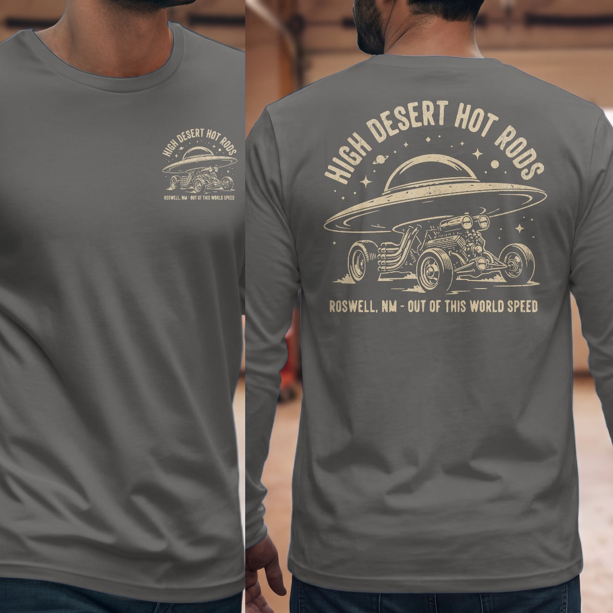 Graphite Heather | Front & Back