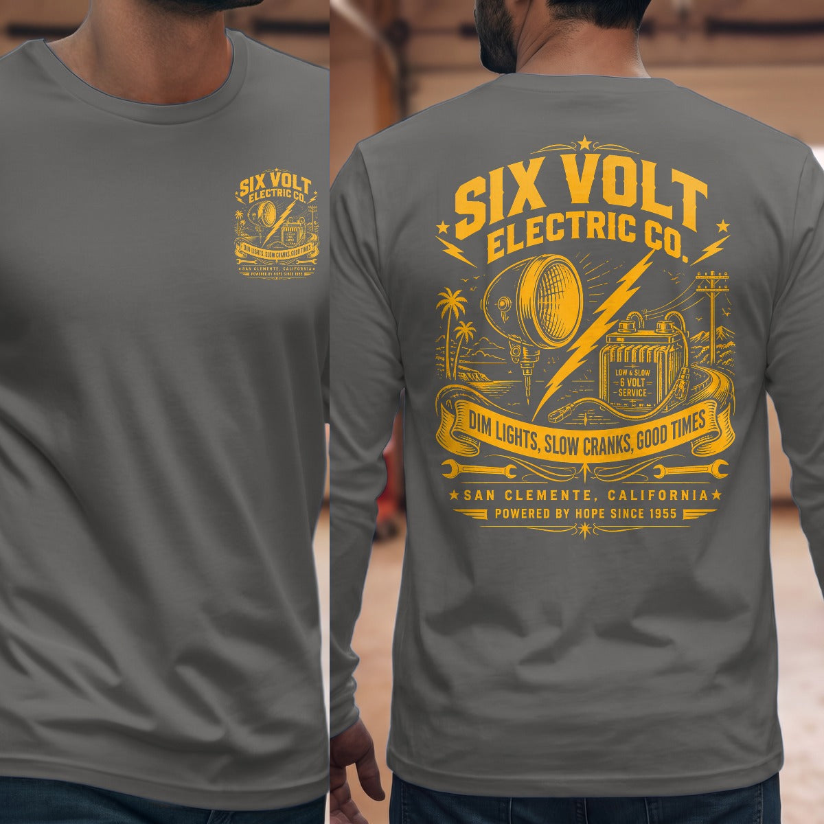 Graphite Heather | Front & Back