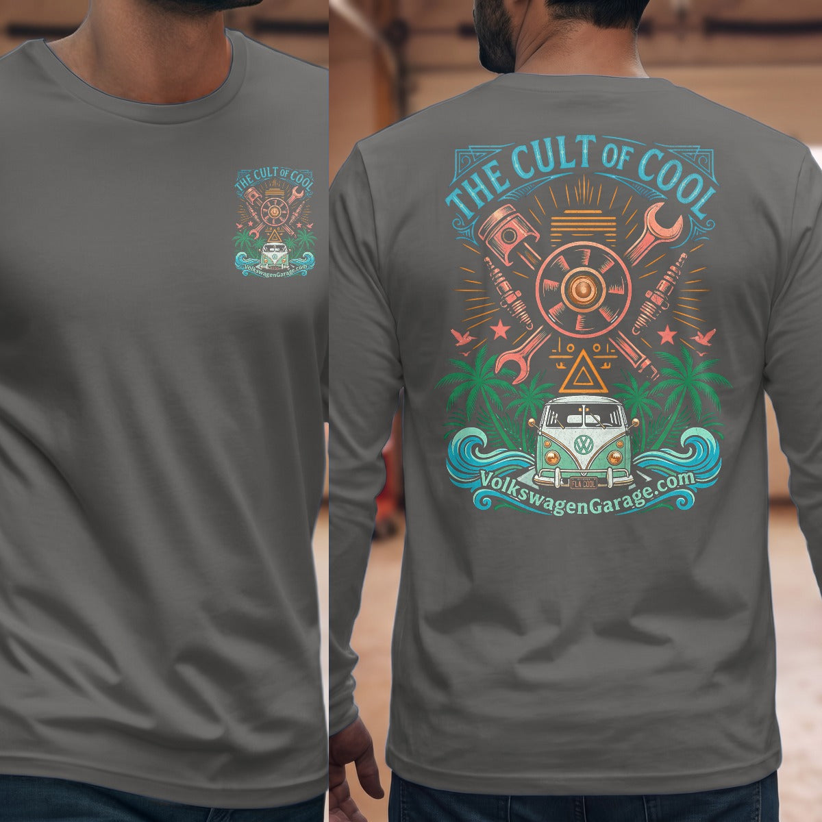 Graphite Heather | Front & Back