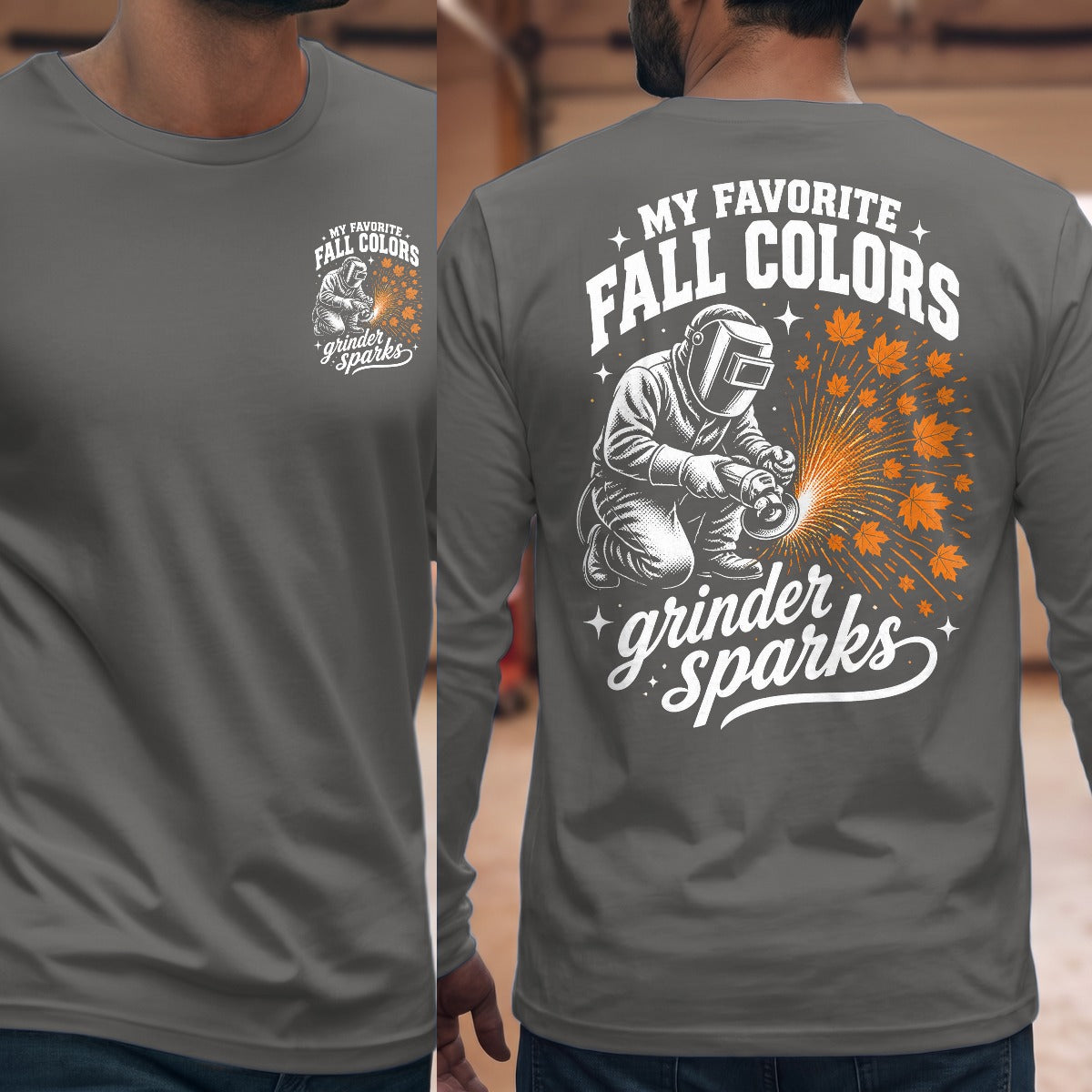 Graphite Heather | Front & Back