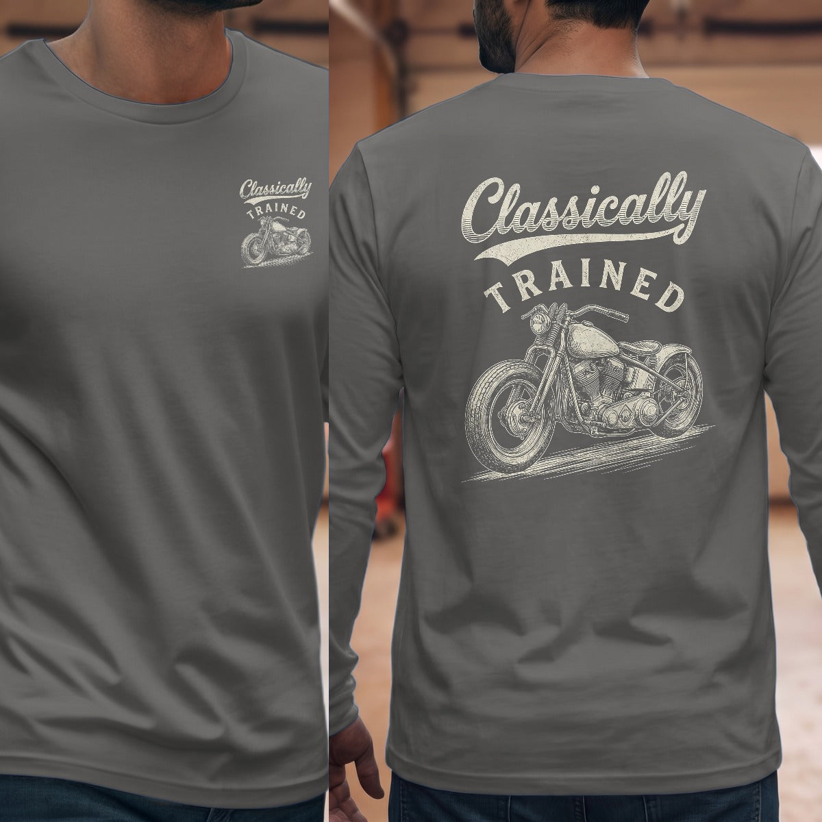 Graphite Heather | Front & Back
