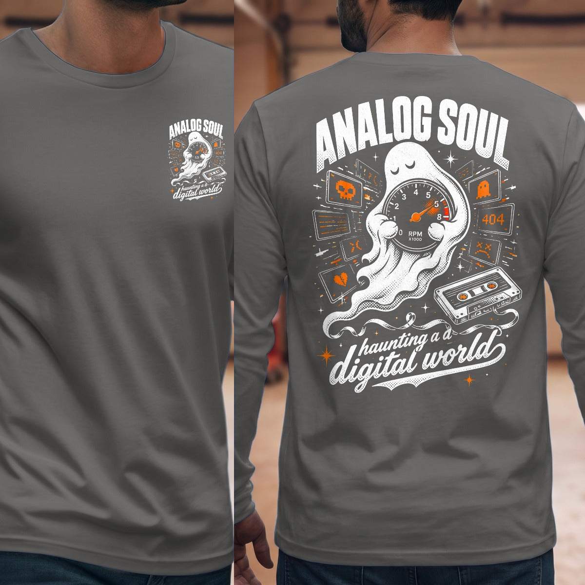 Graphite Heather | Front & Back