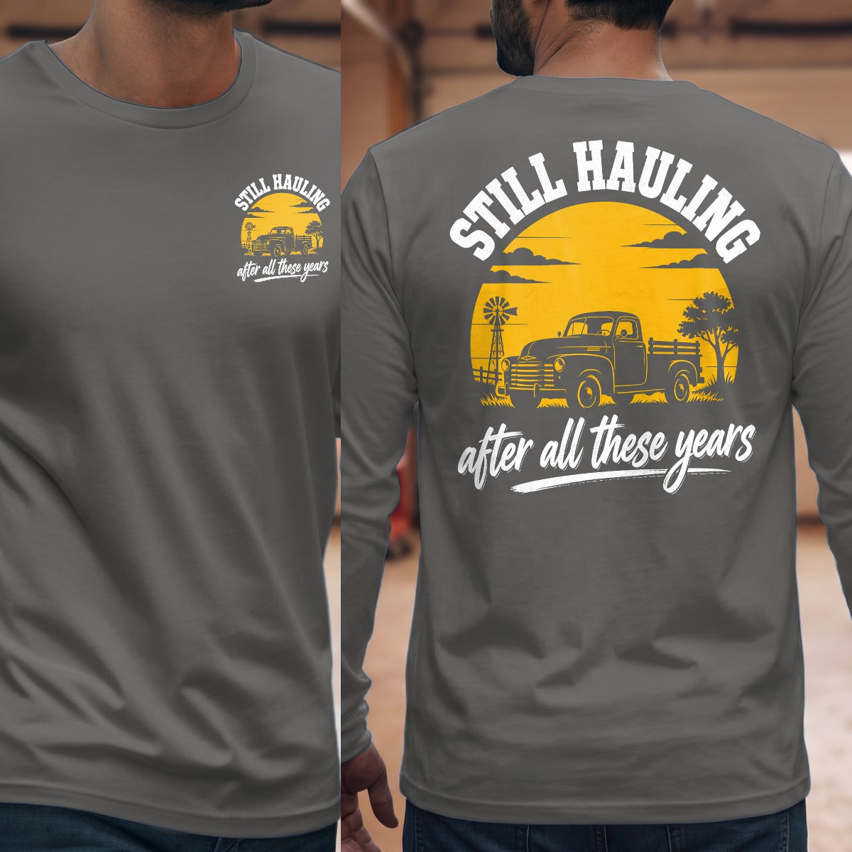 Graphite Heather | Front & Back