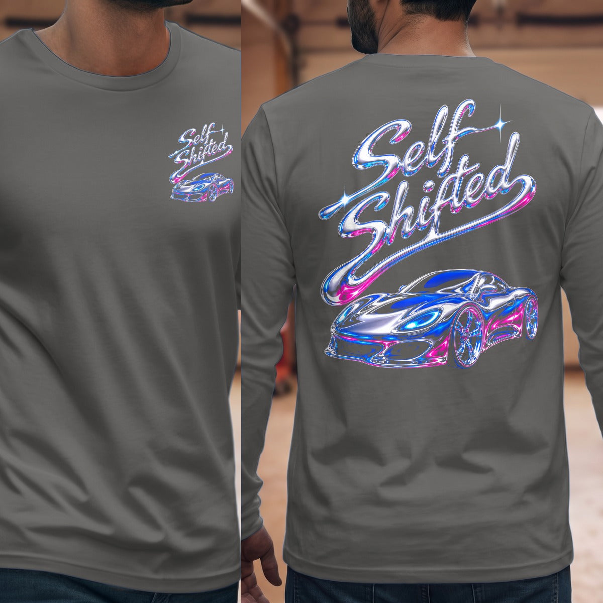 Graphite Heather | Front & Back