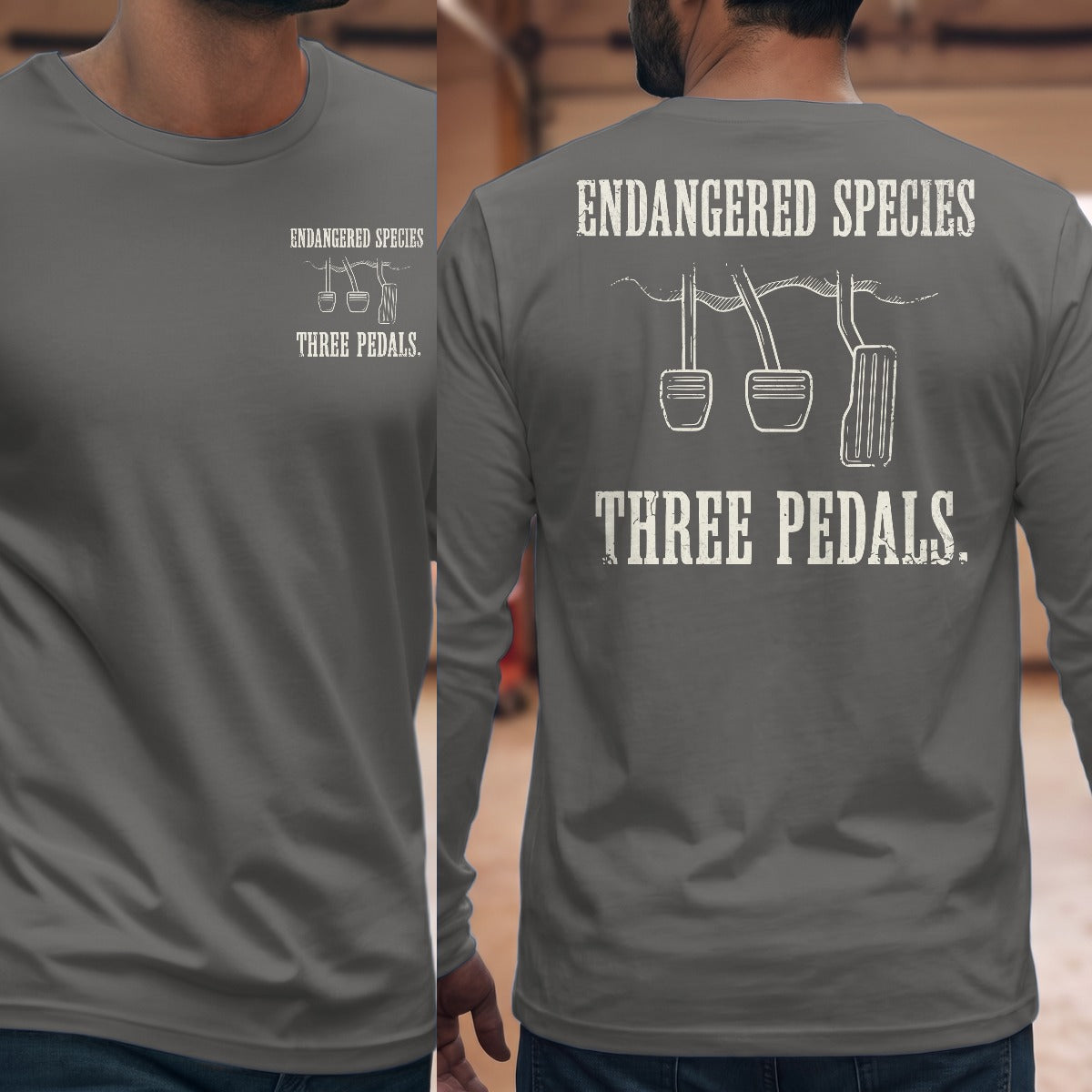 Graphite Heather | Front & Back