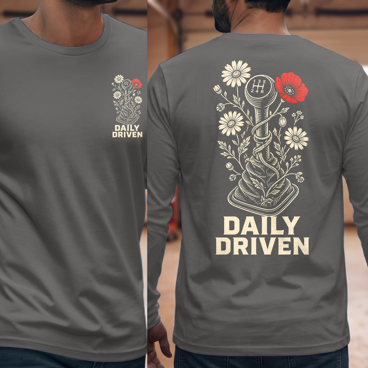 Graphite Heather | Front & Back