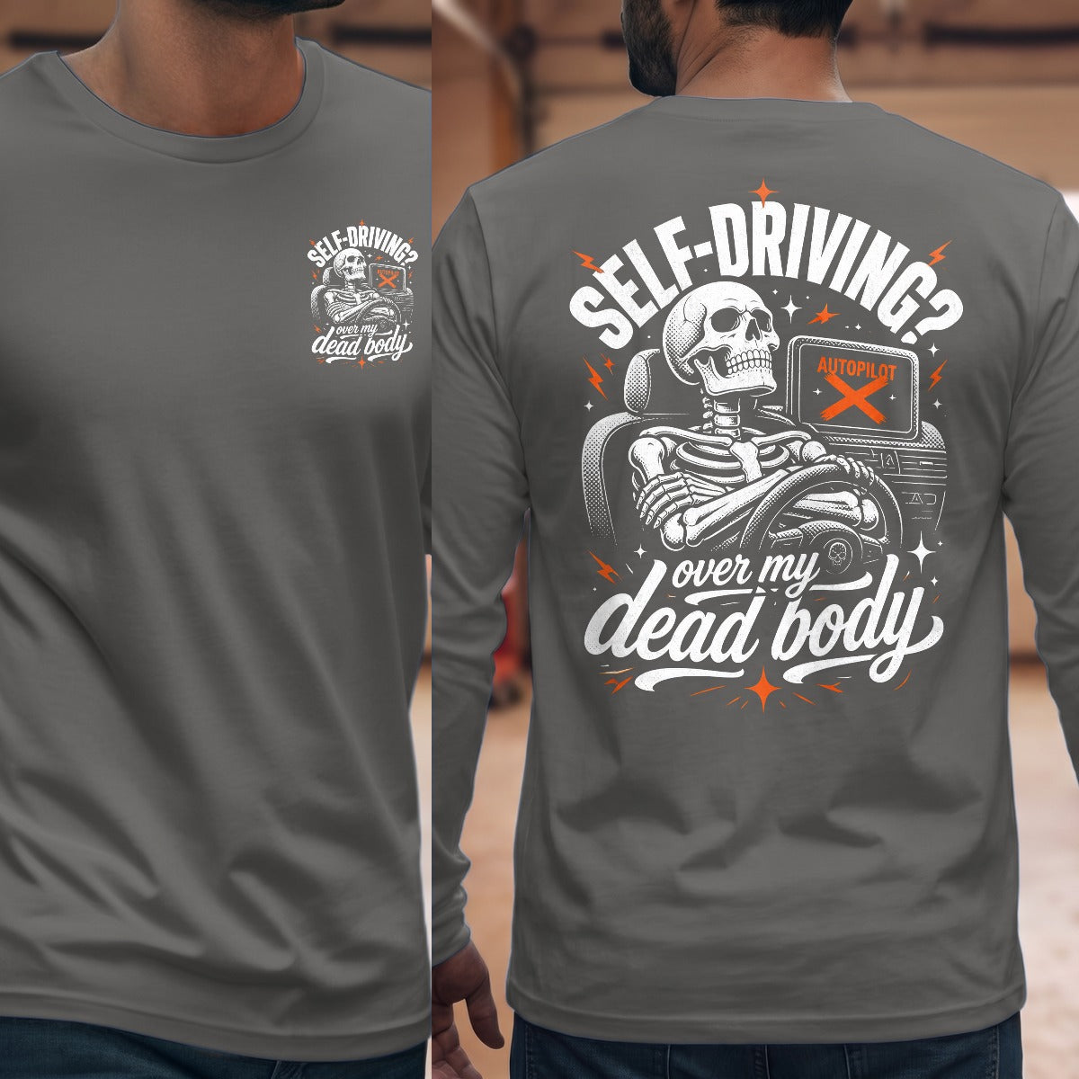 Graphite Heather | Front & Back