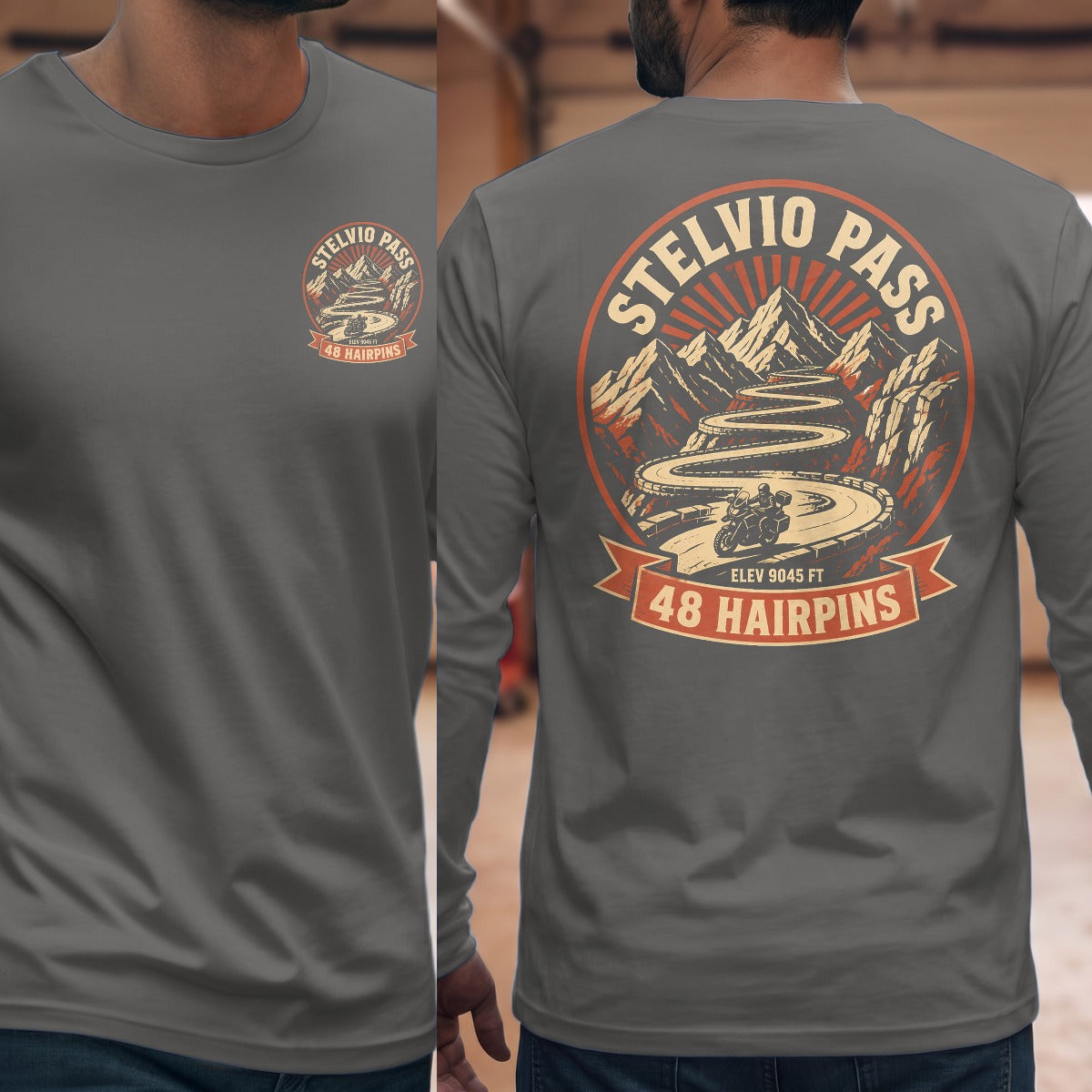 Graphite Heather | Front & Back