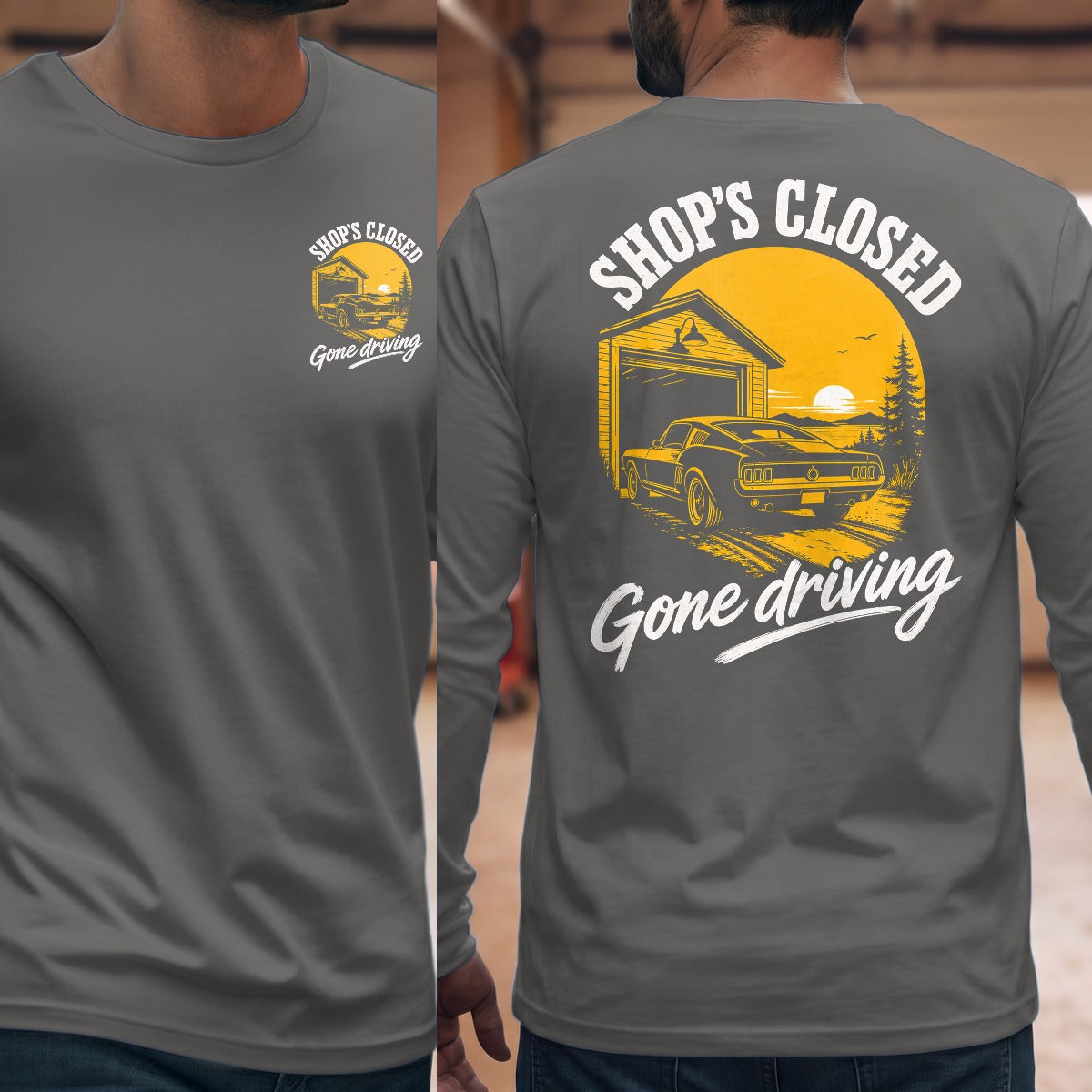 Graphite Heather | Front & Back