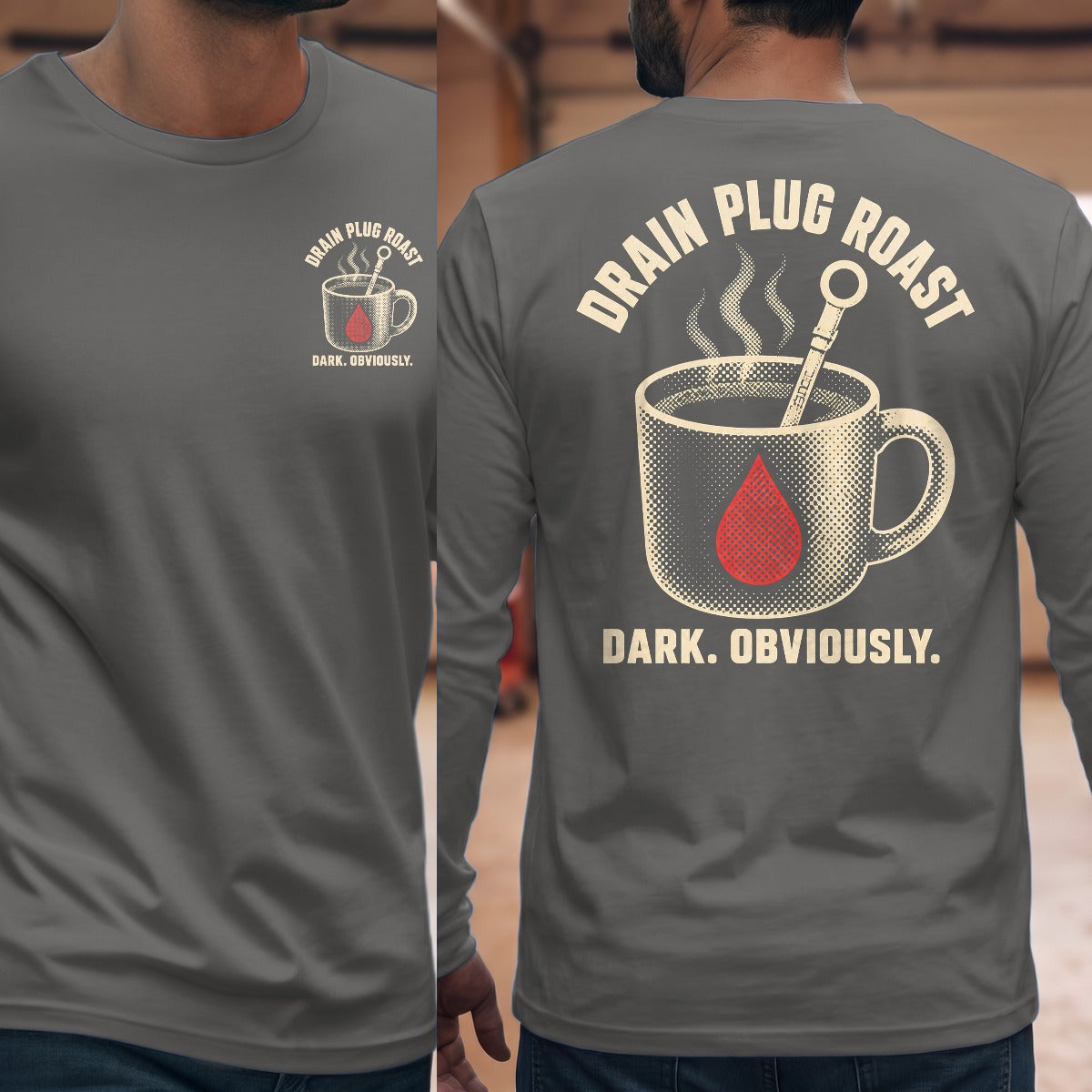 Graphite Heather | Front & Back