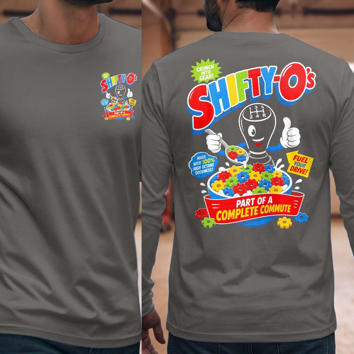 Graphite Heather | Front & Back