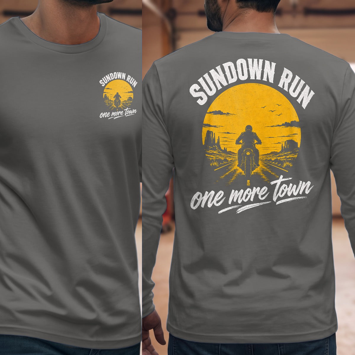 Graphite Heather | Front & Back