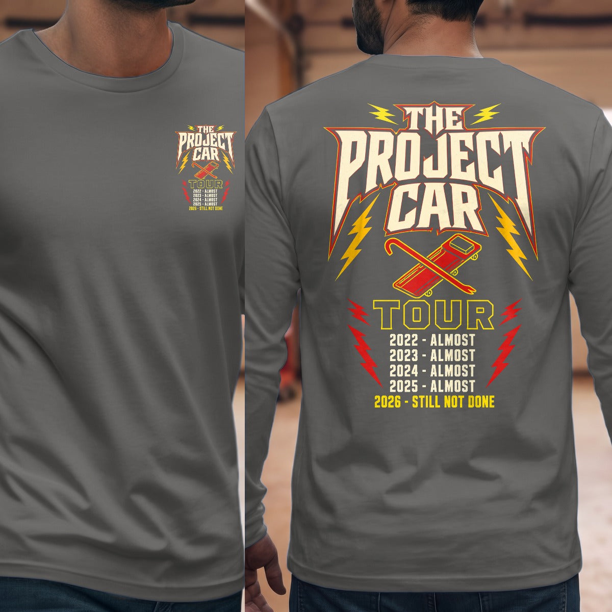 Graphite Heather | Front & Back