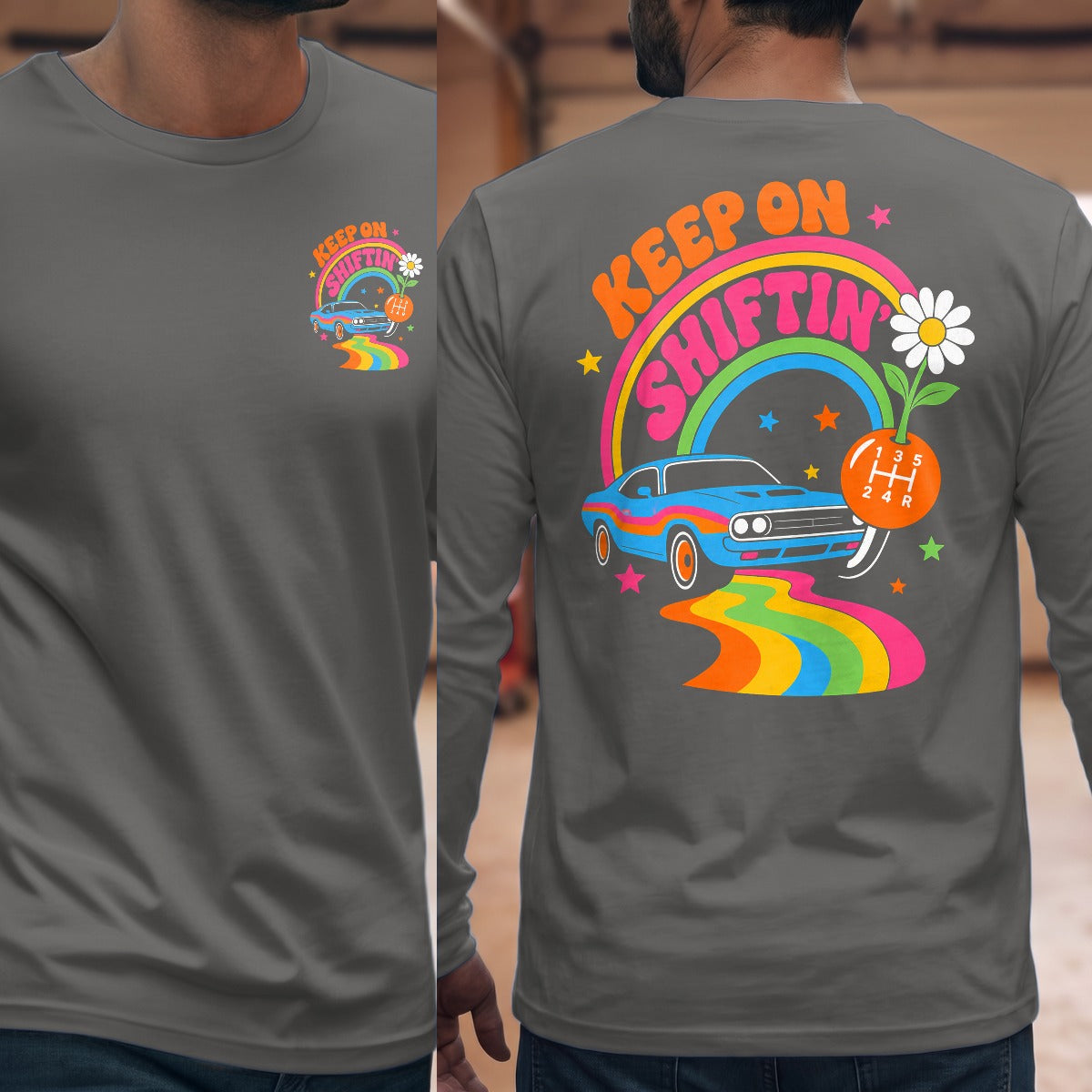 Graphite Heather | Front & Back