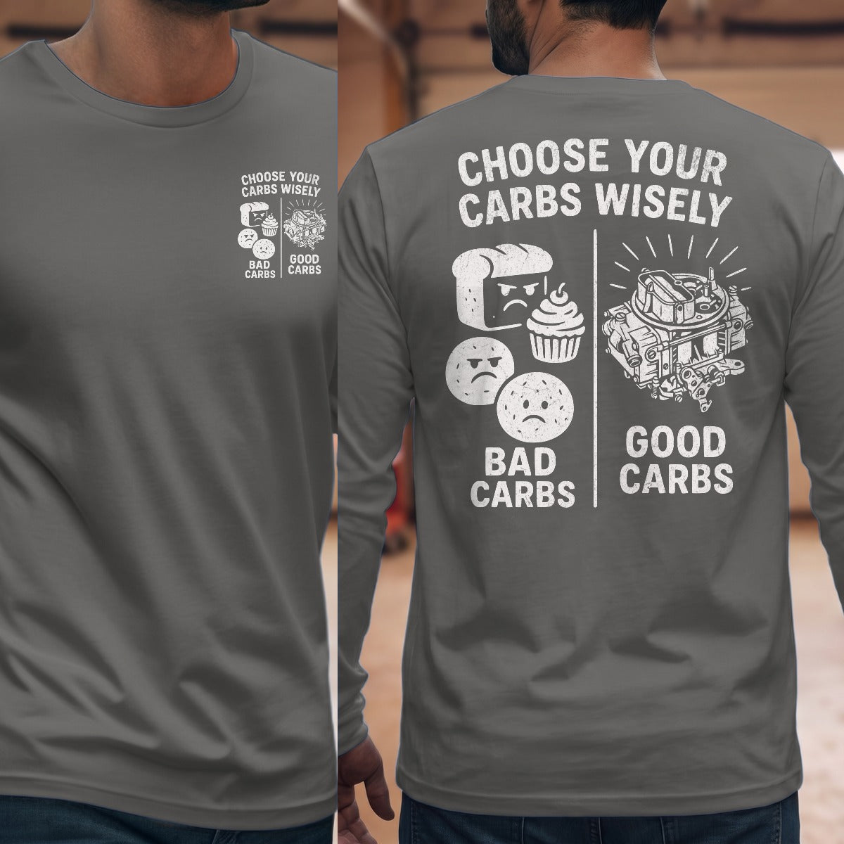 Graphite Heather | Front & Back