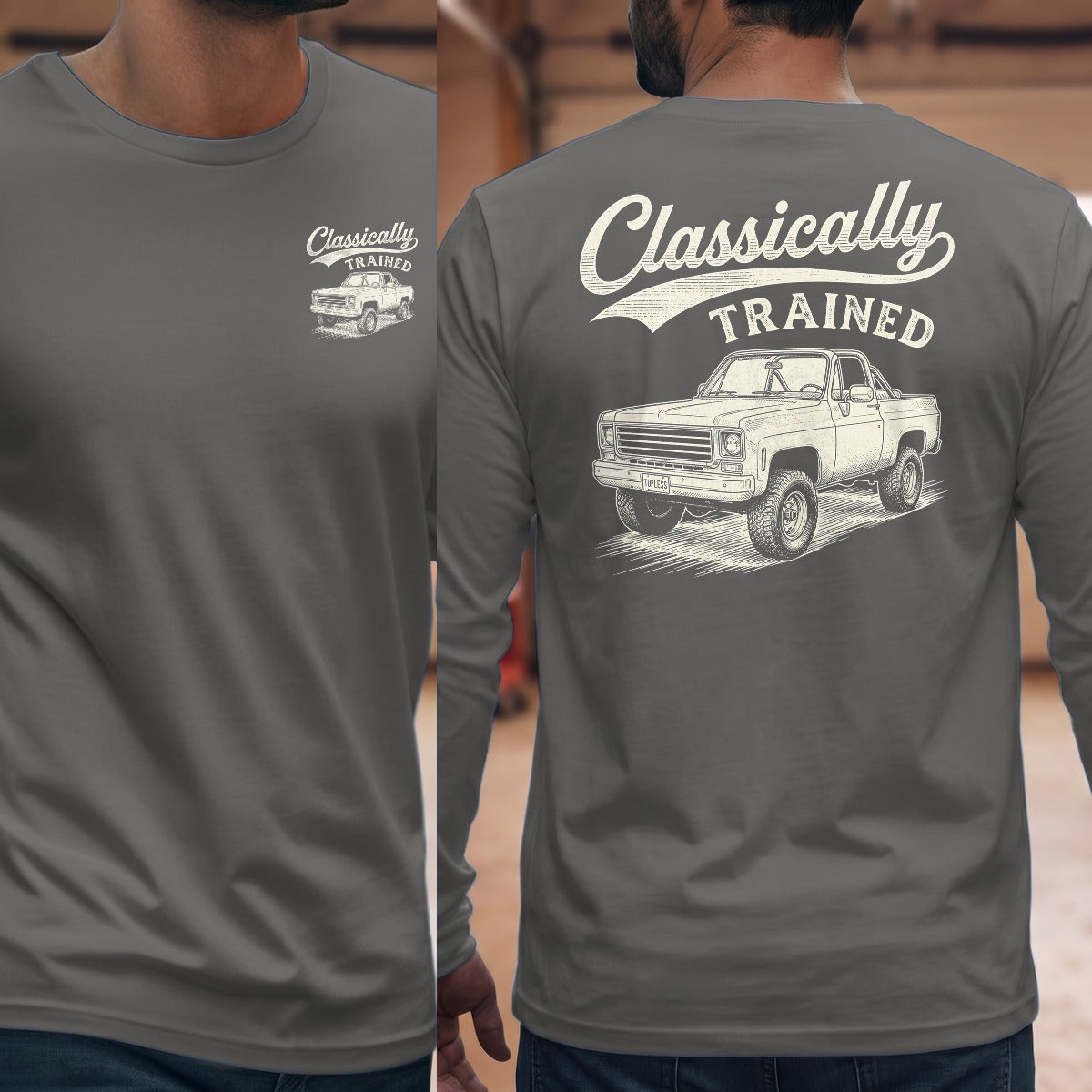 Graphite Heather | Front & Back