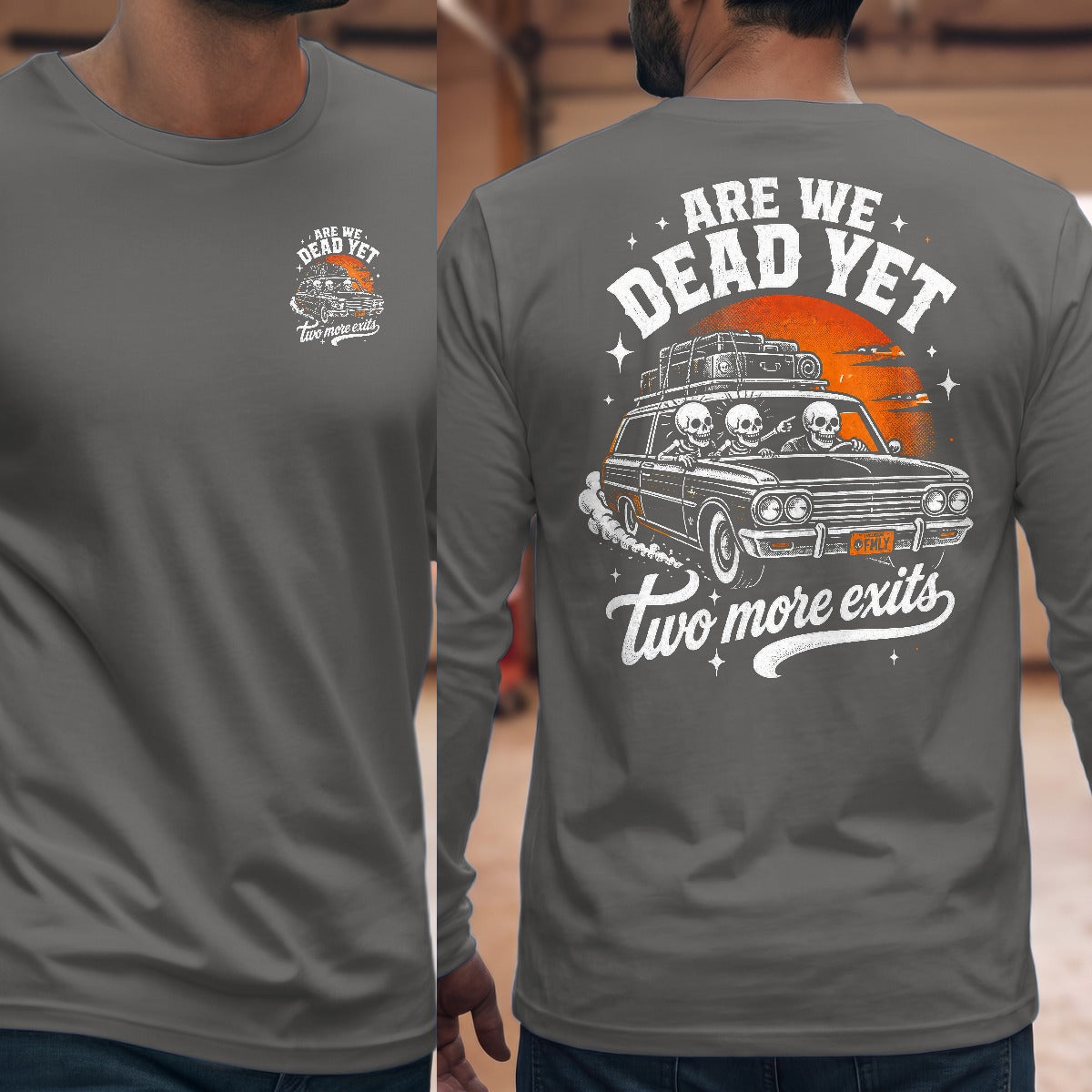 Graphite Heather | Front & Back