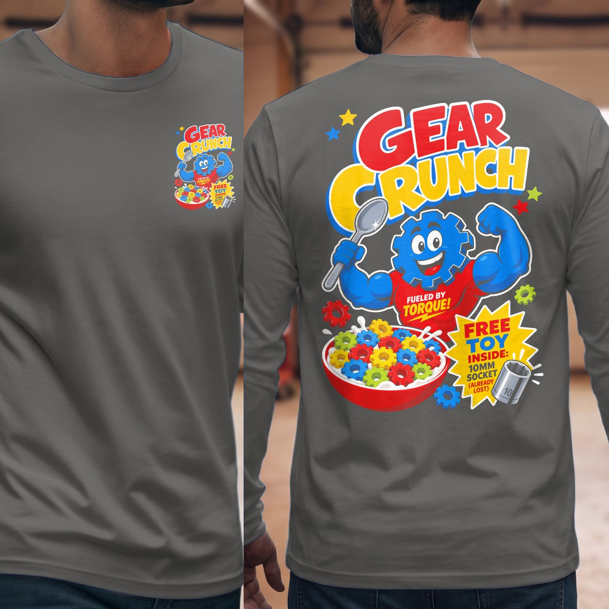 Graphite Heather | Front & Back