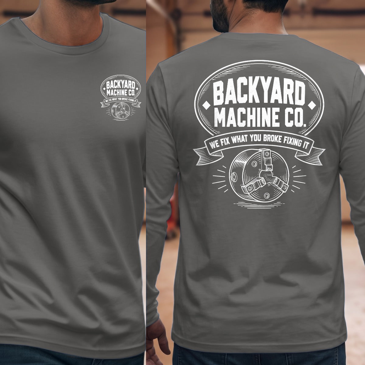 Graphite Heather | Front & Back