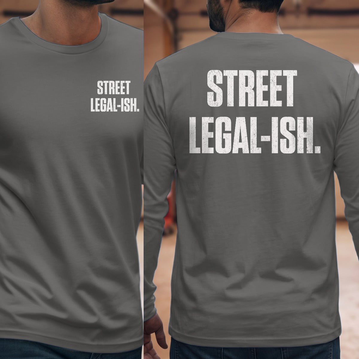 Graphite Heather | Front & Back